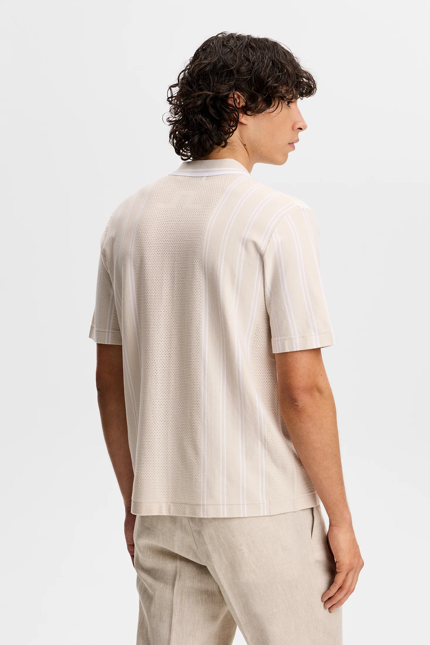 Rue Knit SS Shirt / Moonbeam - Image 4