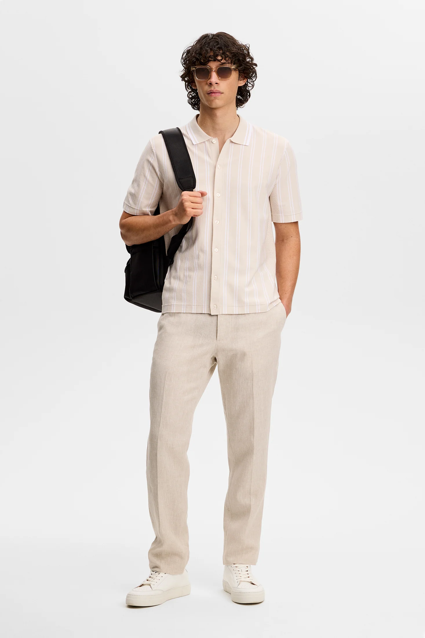 Rue Knit SS Shirt / Moonbeam - Image 5