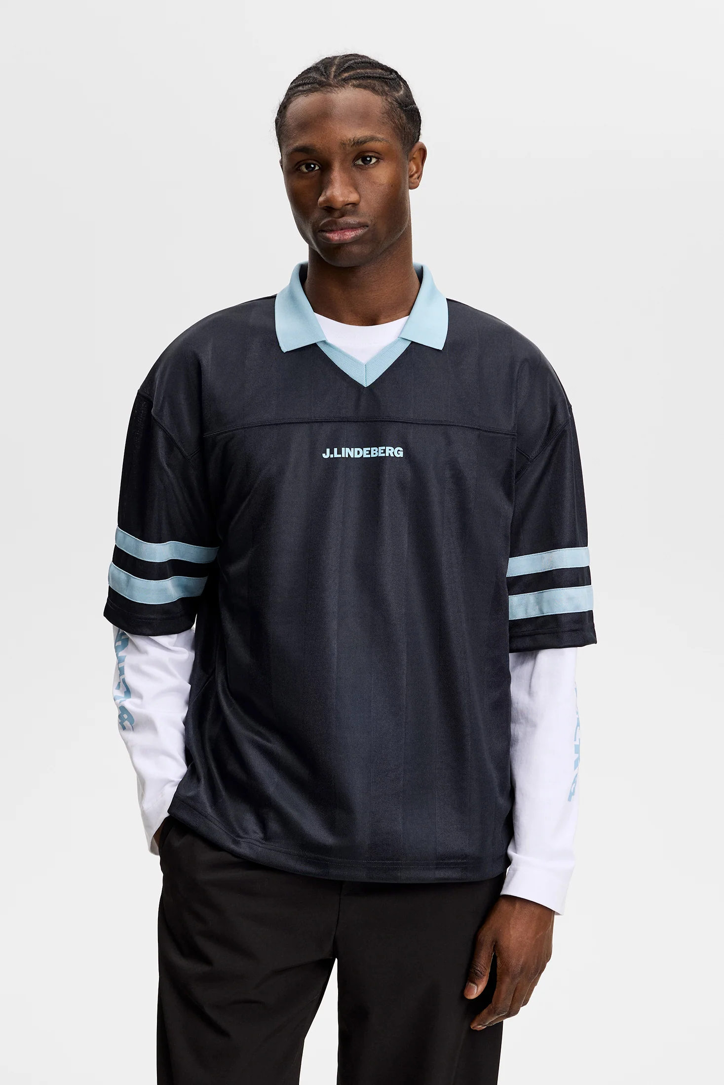 Rusty Printed Polo / JL Navy - Image 3