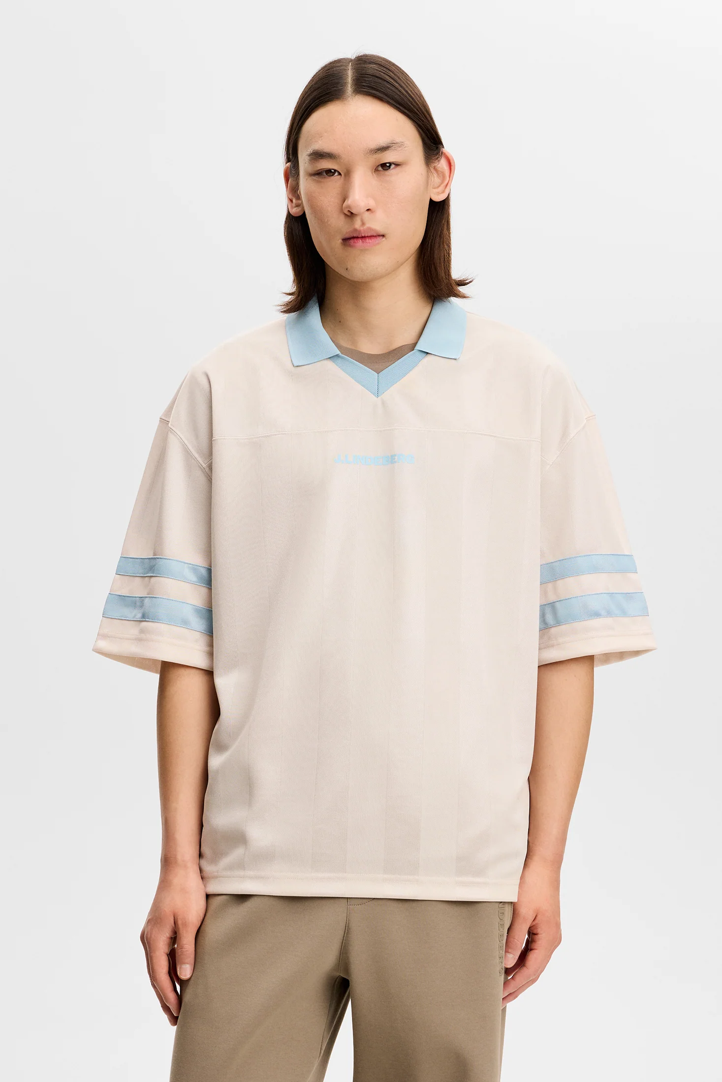 Rusty Printed Polo / Moonbeam - Image 3