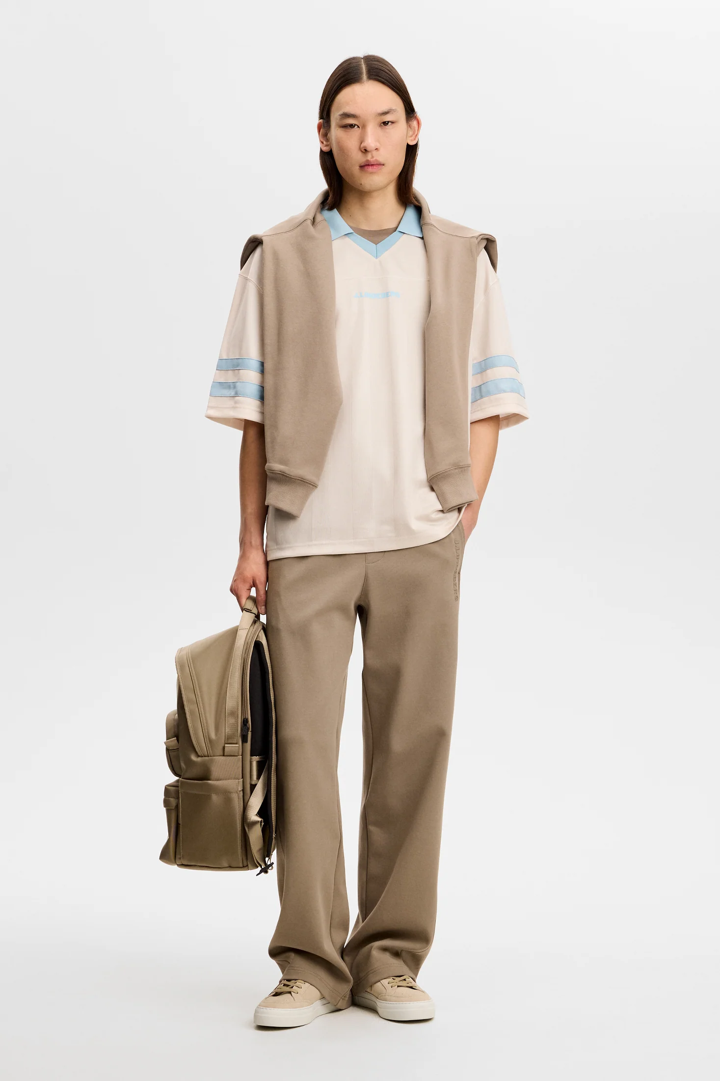 Rusty Printed Polo / Moonbeam - Image 5