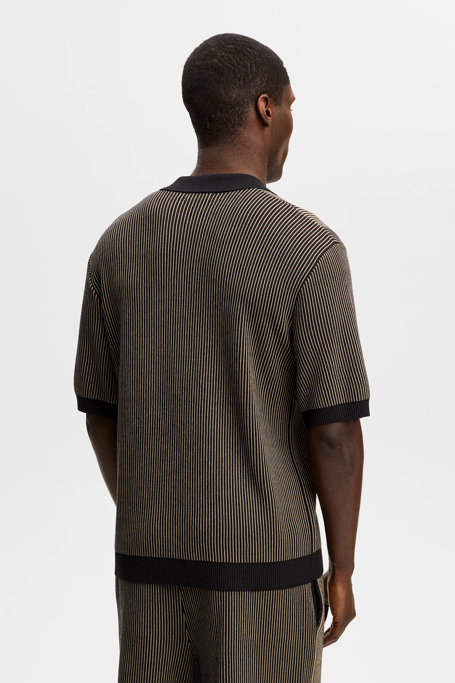 Sal Knitted Polo / Black - Image 4