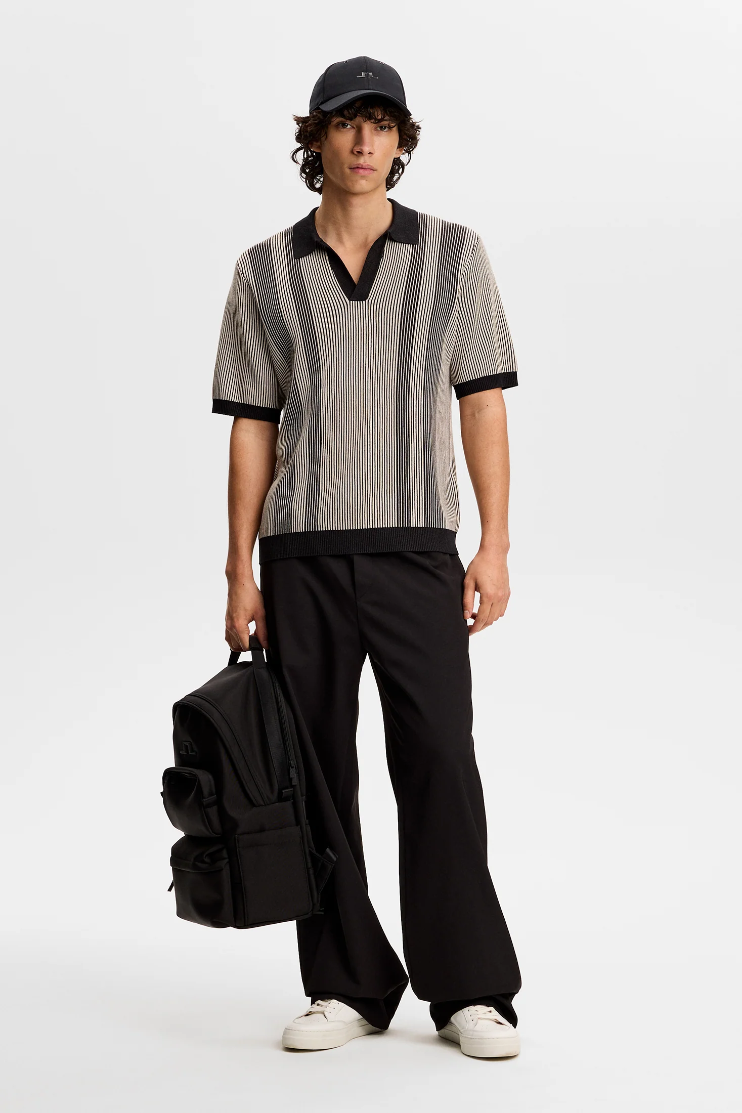 Sal Knitted Polo / Moonbeam - Image 4