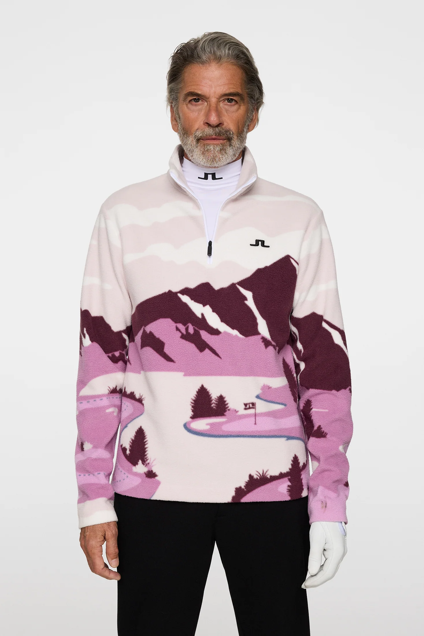Sammie Pile Jacket / Landscape Fleece Purple L - Image 3