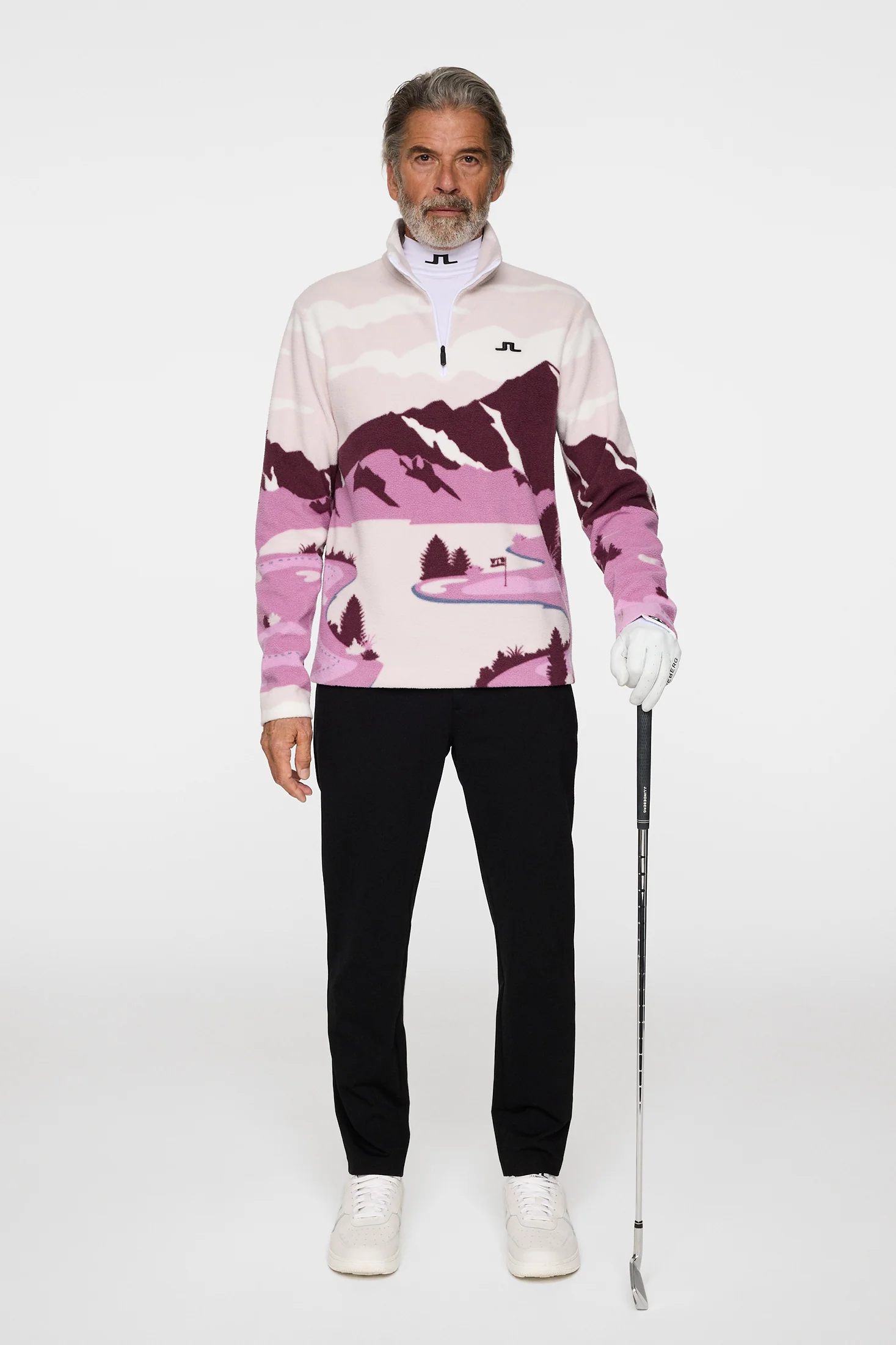 Sammie Pile Jacket / Landscape Fleece Purple L - Image 5