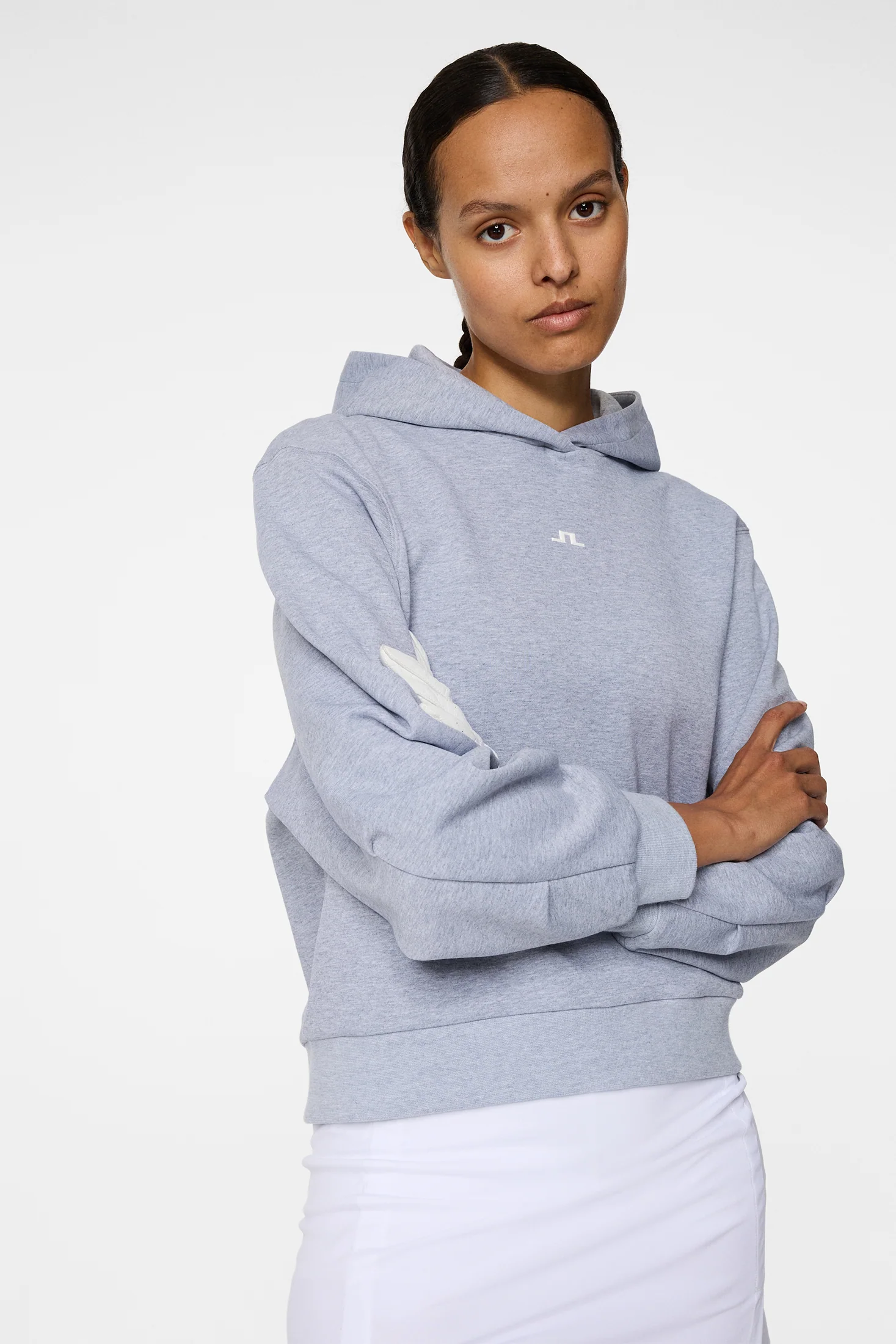 Sandie Hoodie / Medium Grey Melange - Image 5