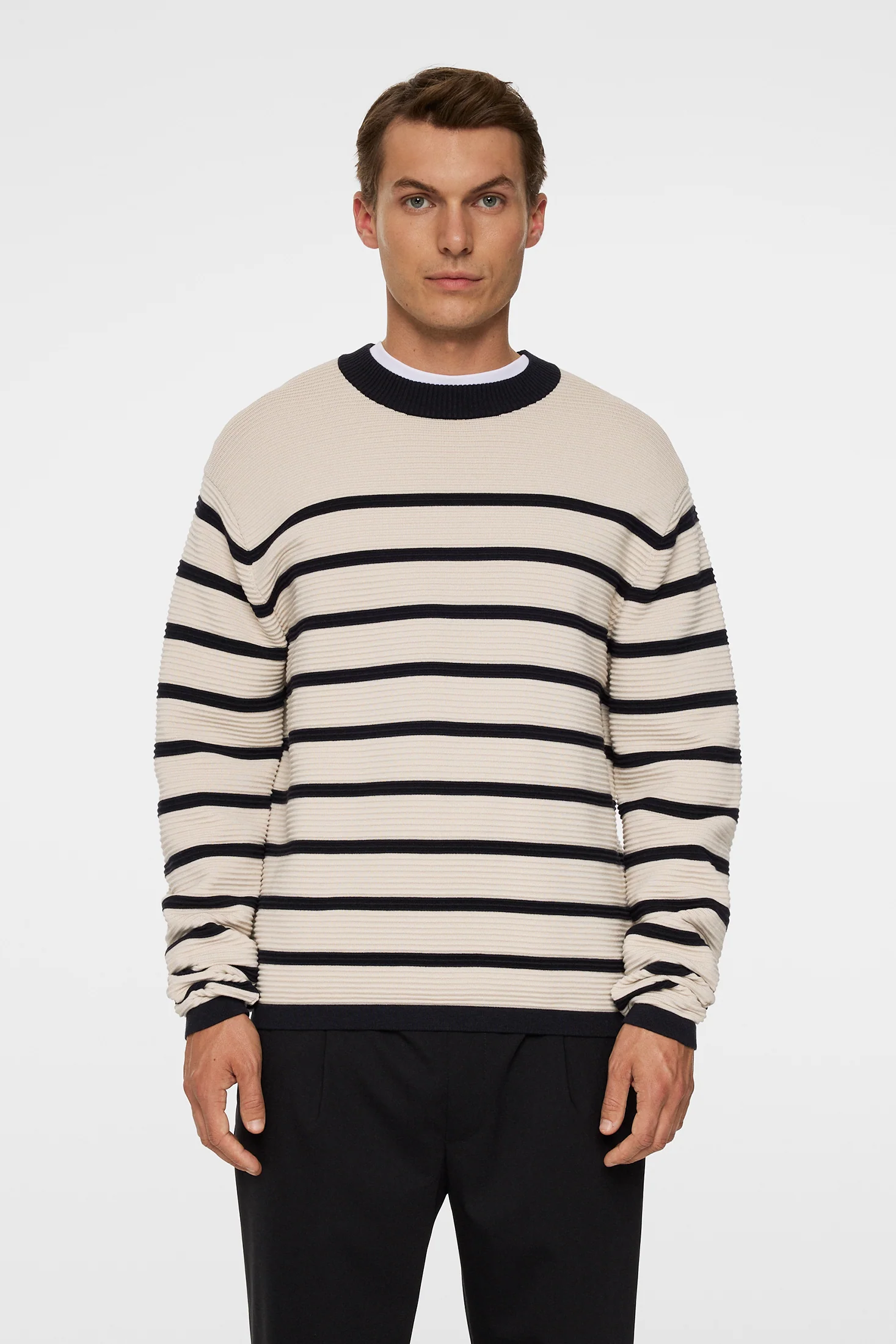 Sawyer Stripe Crew Neck / Moonbeam - Image 3
