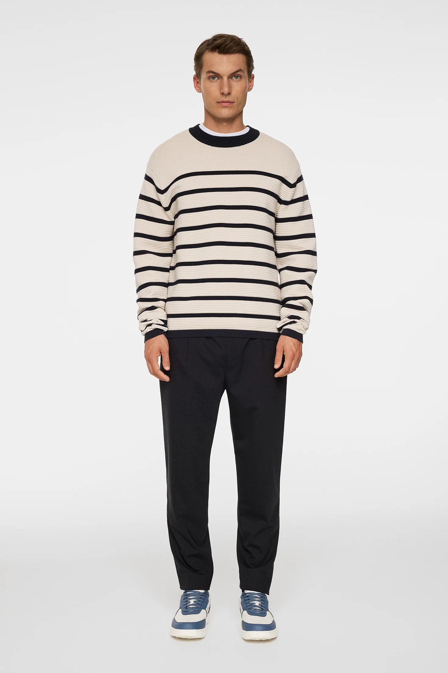 Sawyer Stripe Crew Neck / Moonbeam - Image 5