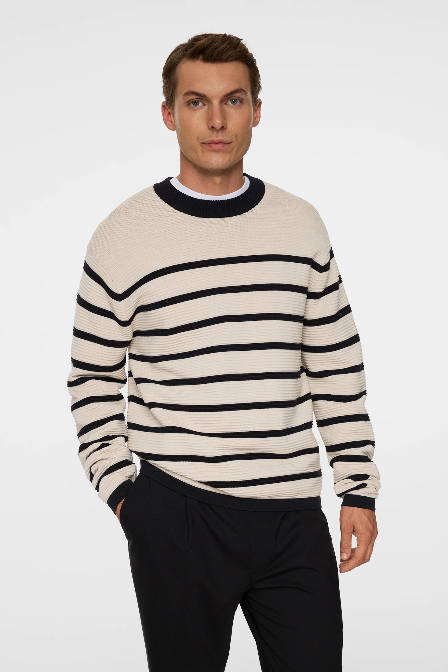 Sawyer Stripe Crew Neck / Moonbeam - Image 6