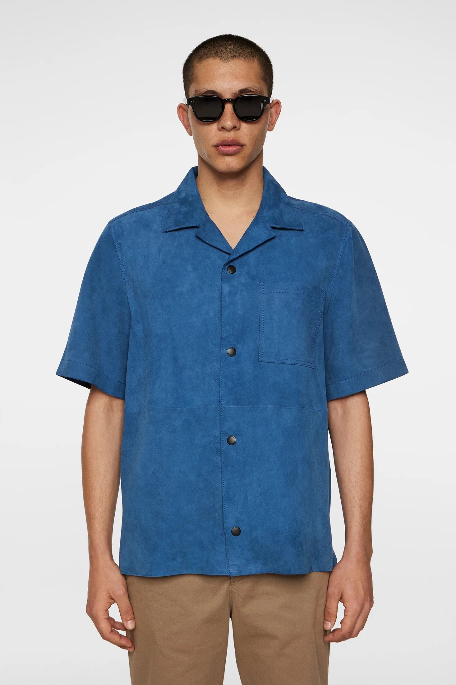 Scottie Suede Overshirt / Dark Blue - Image 2