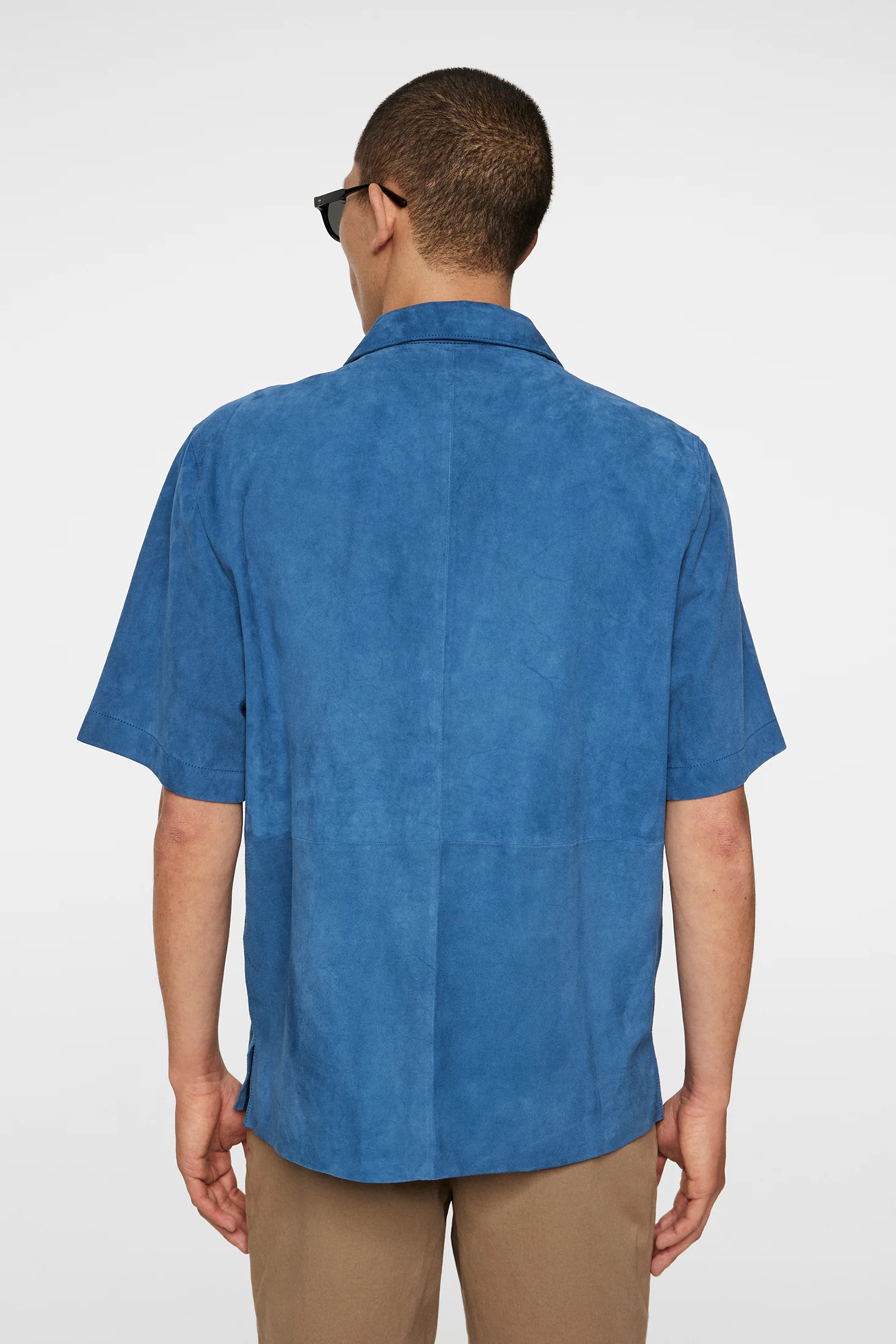 Scottie Suede Overshirt / Dark Blue - Image 3