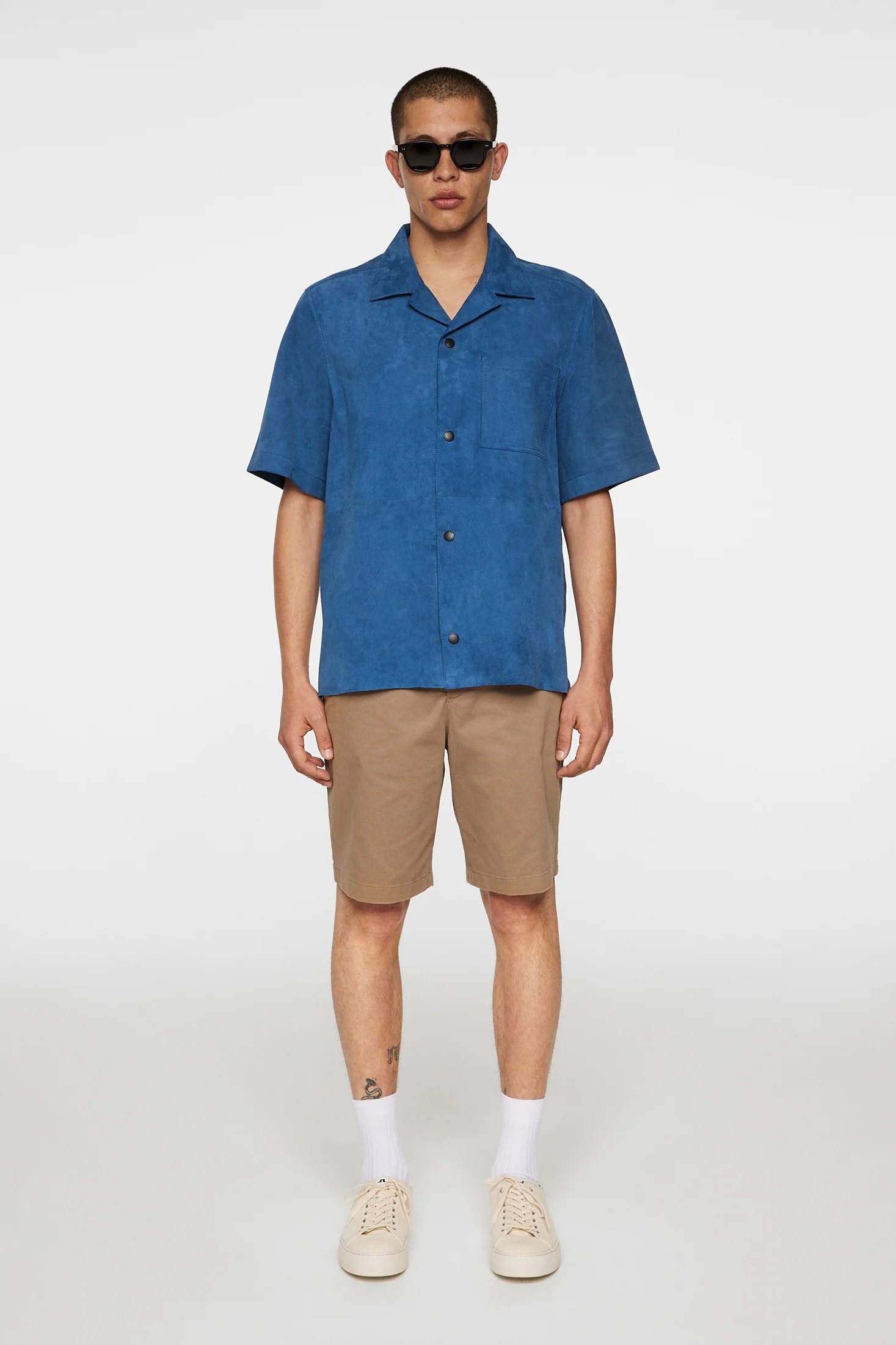 Scottie Suede Overshirt / Dark Blue - Image 4