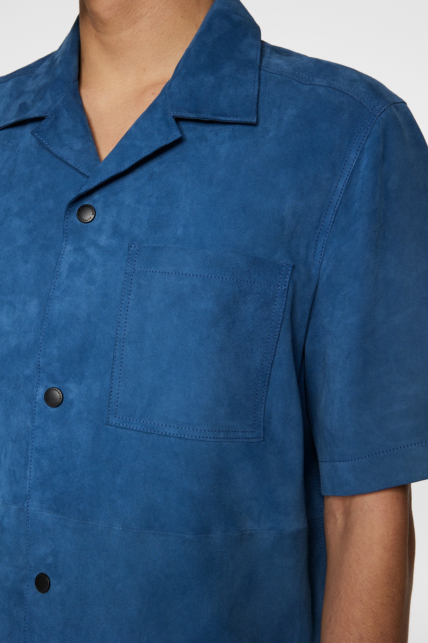 Scottie Suede Overshirt / Dark Blue - Image 6