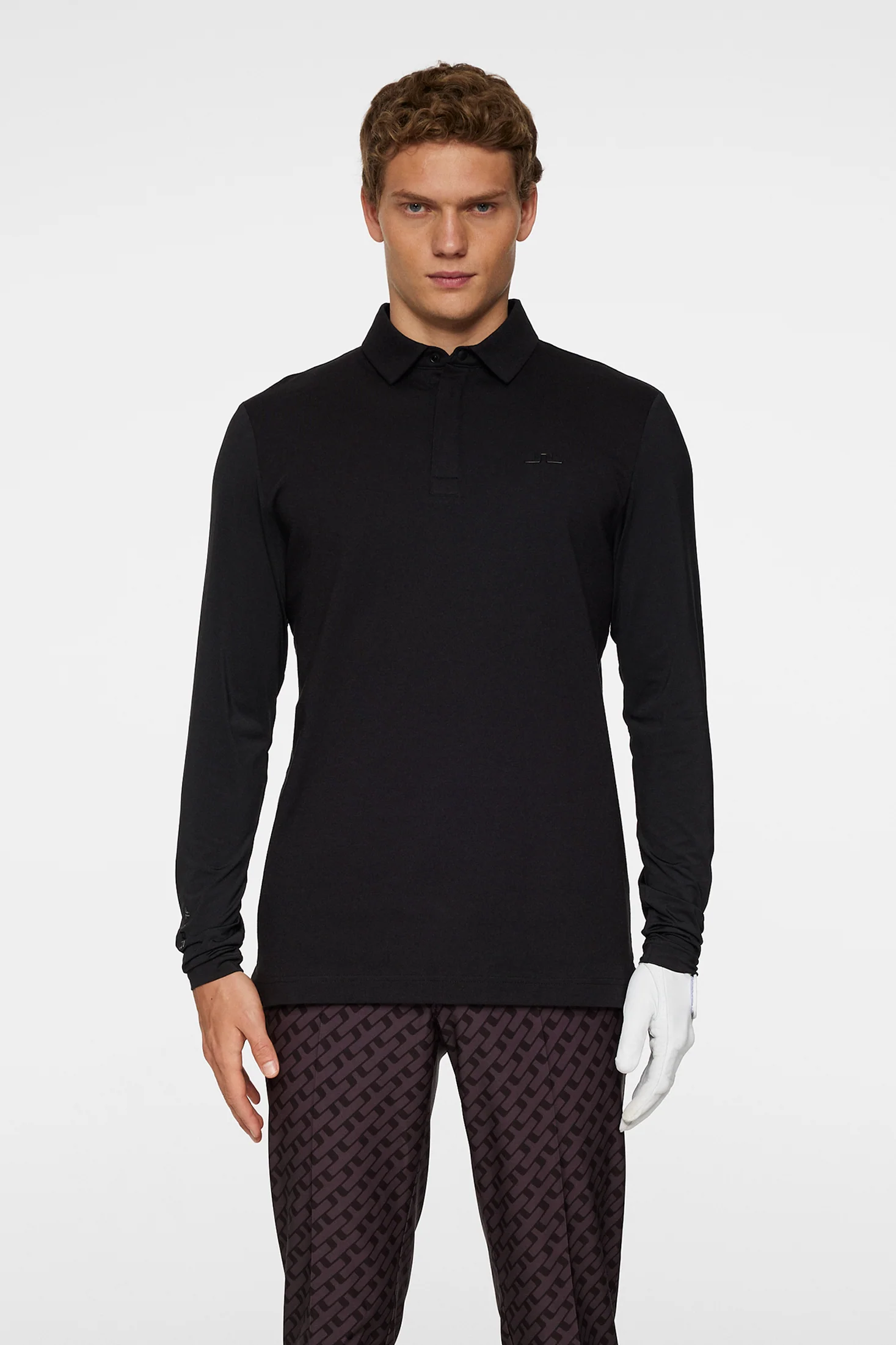 Sean Hybrid LS Polo / Black - Image 2