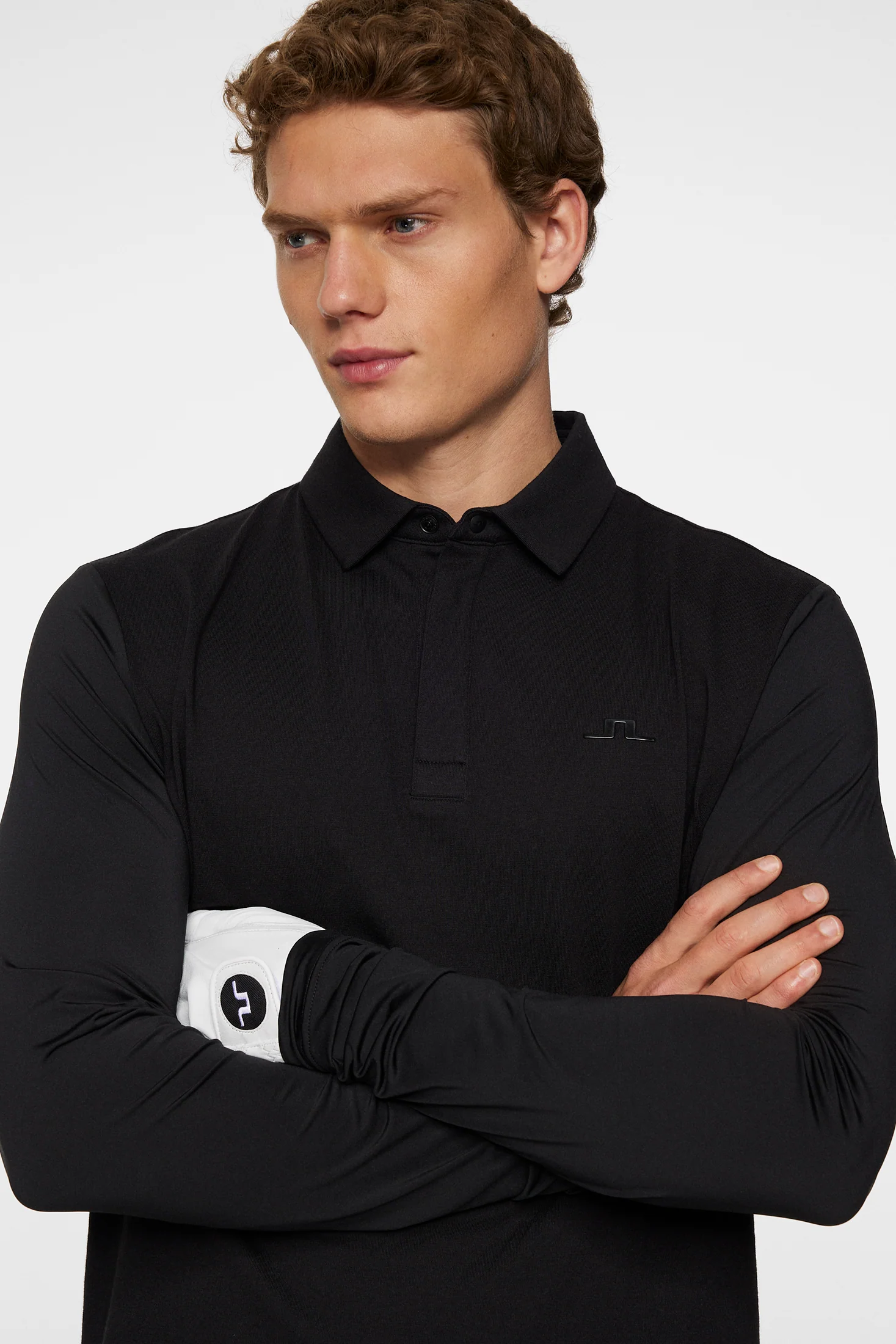 Sean Hybrid LS Polo / Black - Image 5
