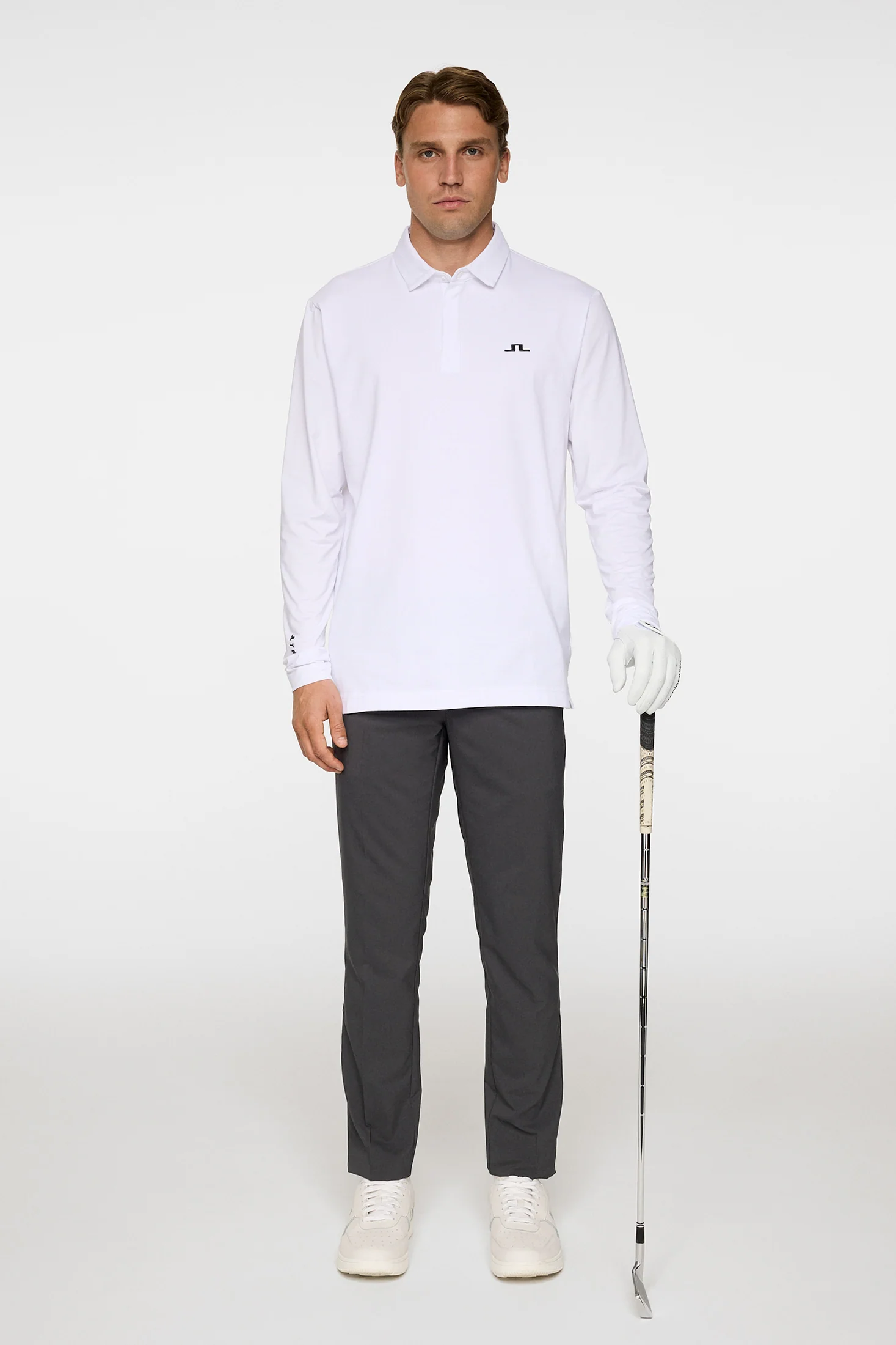 Sean Hybrid LS Polo / White - Image 4