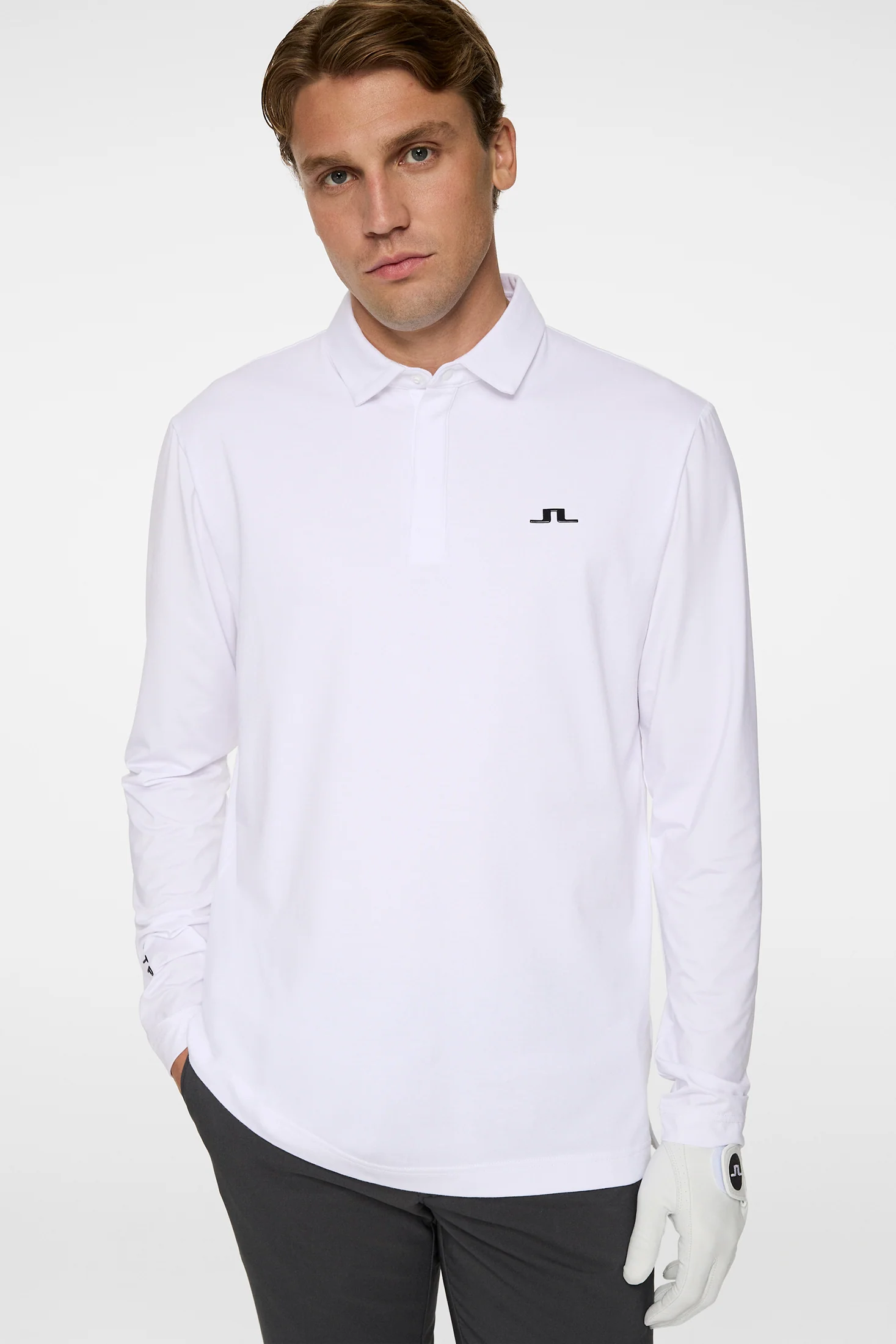 Sean Hybrid LS Polo / White - Image 5