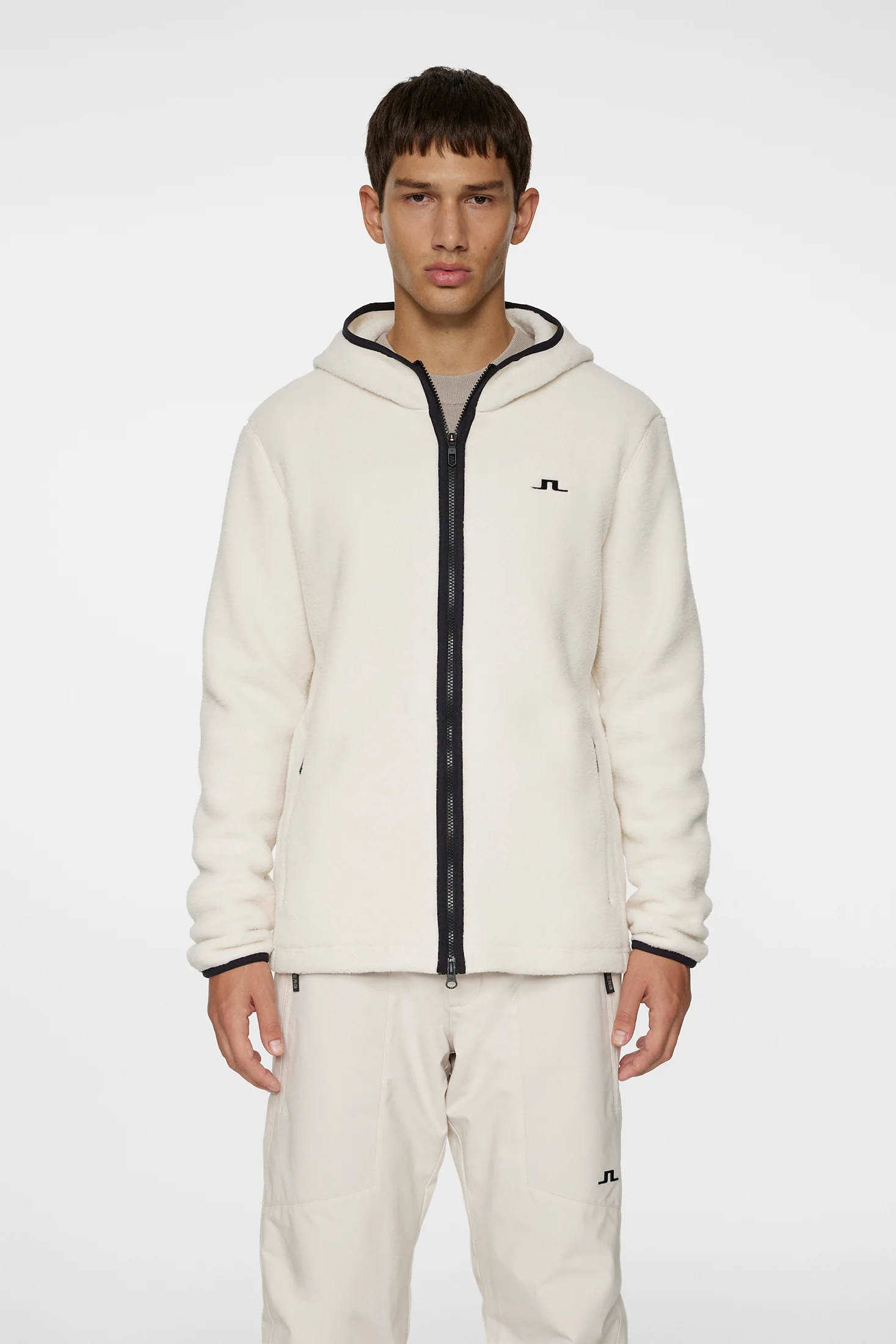 Seymor Fleece Zip Hood / Moonbeam - Image 2