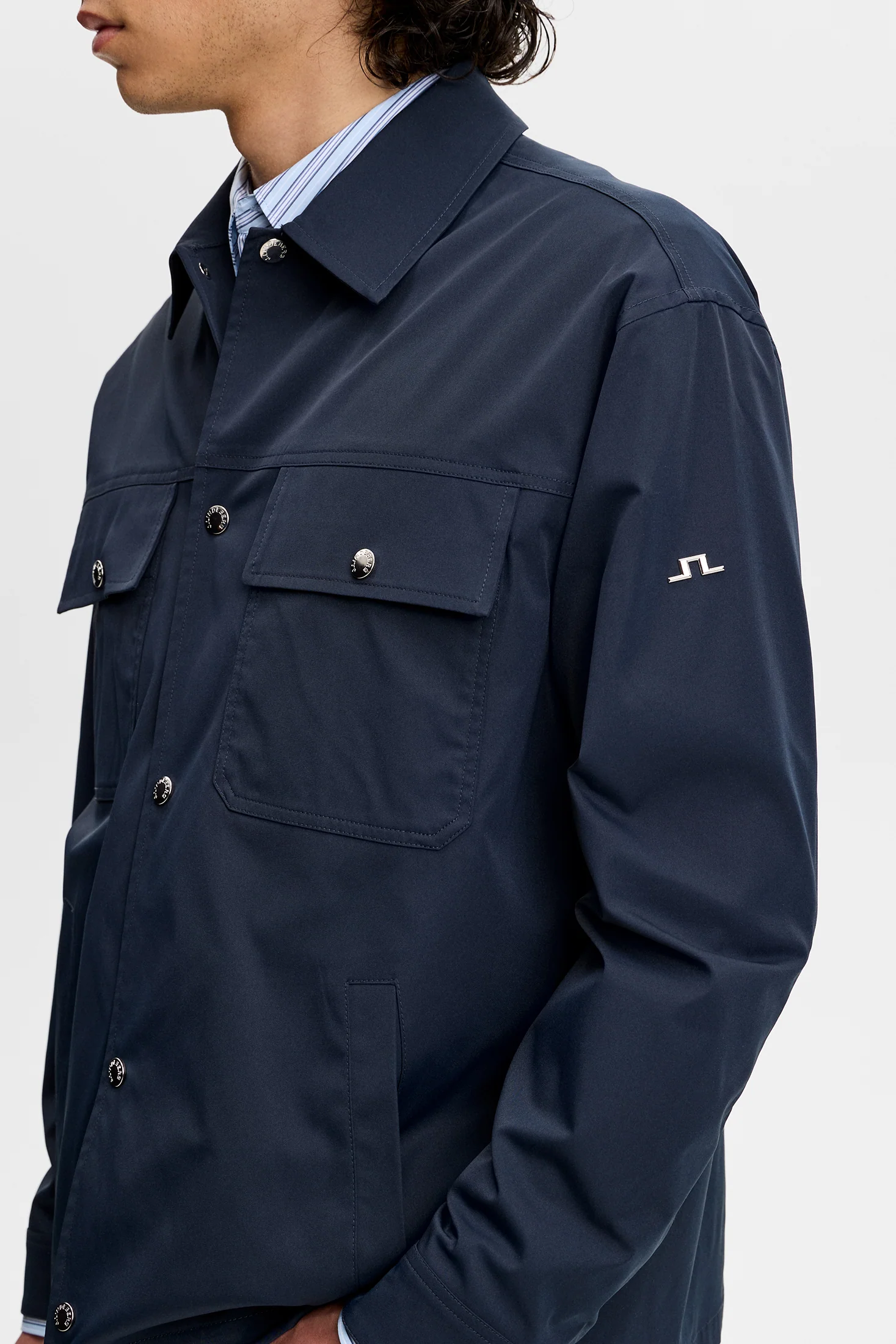 Shaley Overshirt / JL Navy - Image 5