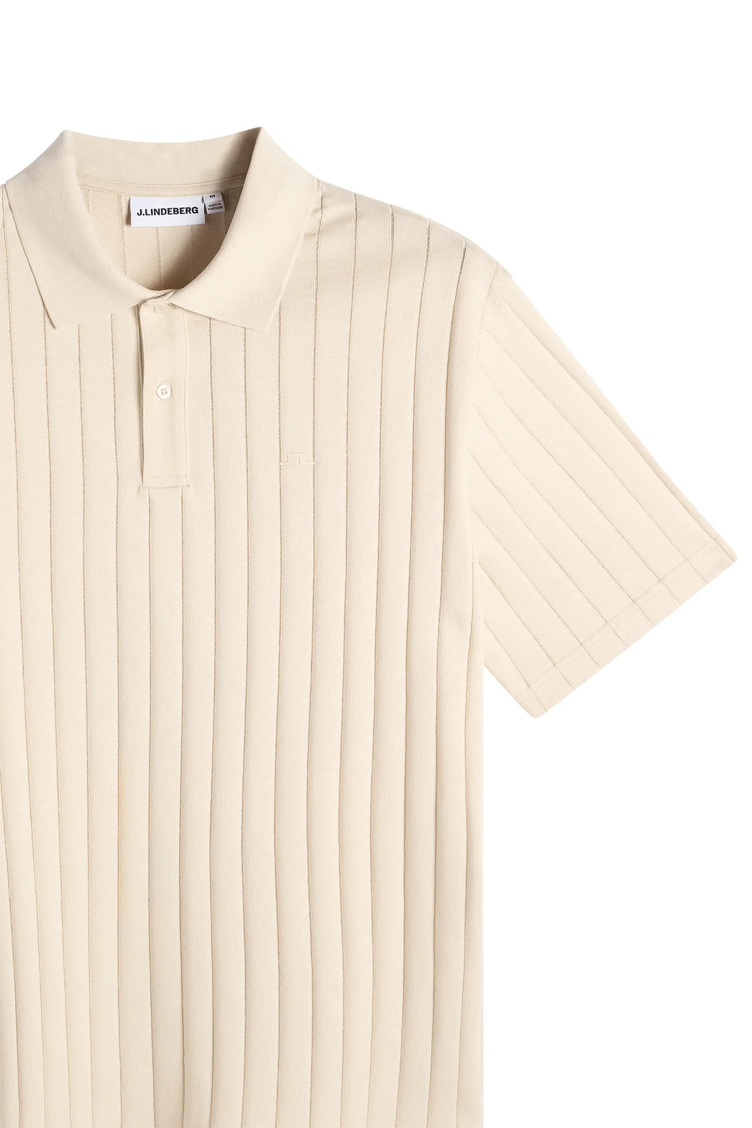 Simon Stripe Polo / Moonbeam - Image 3