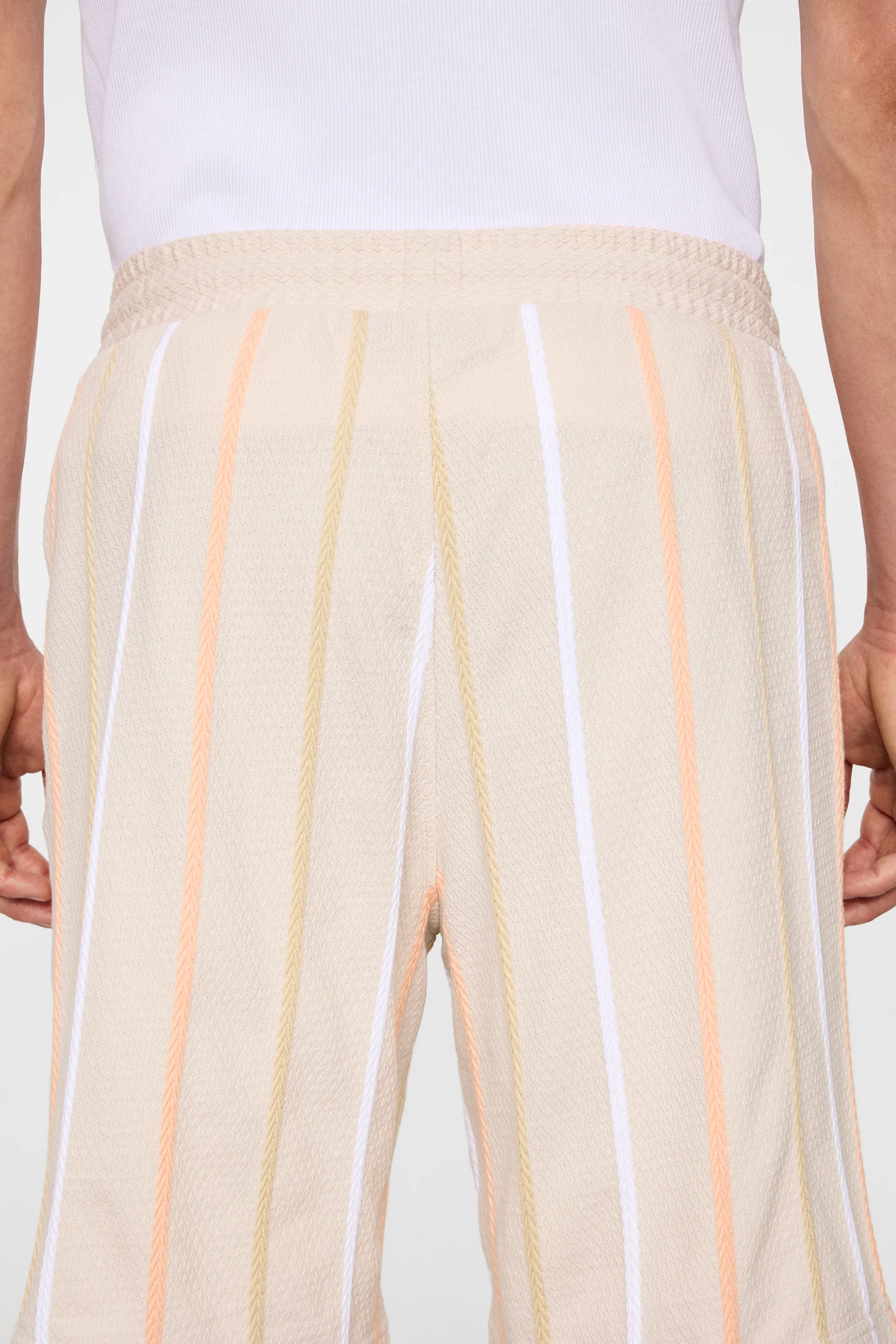Simon Stripe Shorts / Moonbeam - Image 6