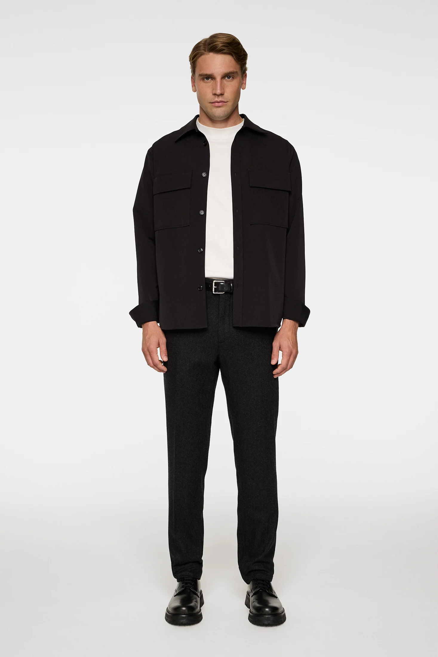 Soren Cash Flannel Pants / Dark Grey Melange - Image 4
