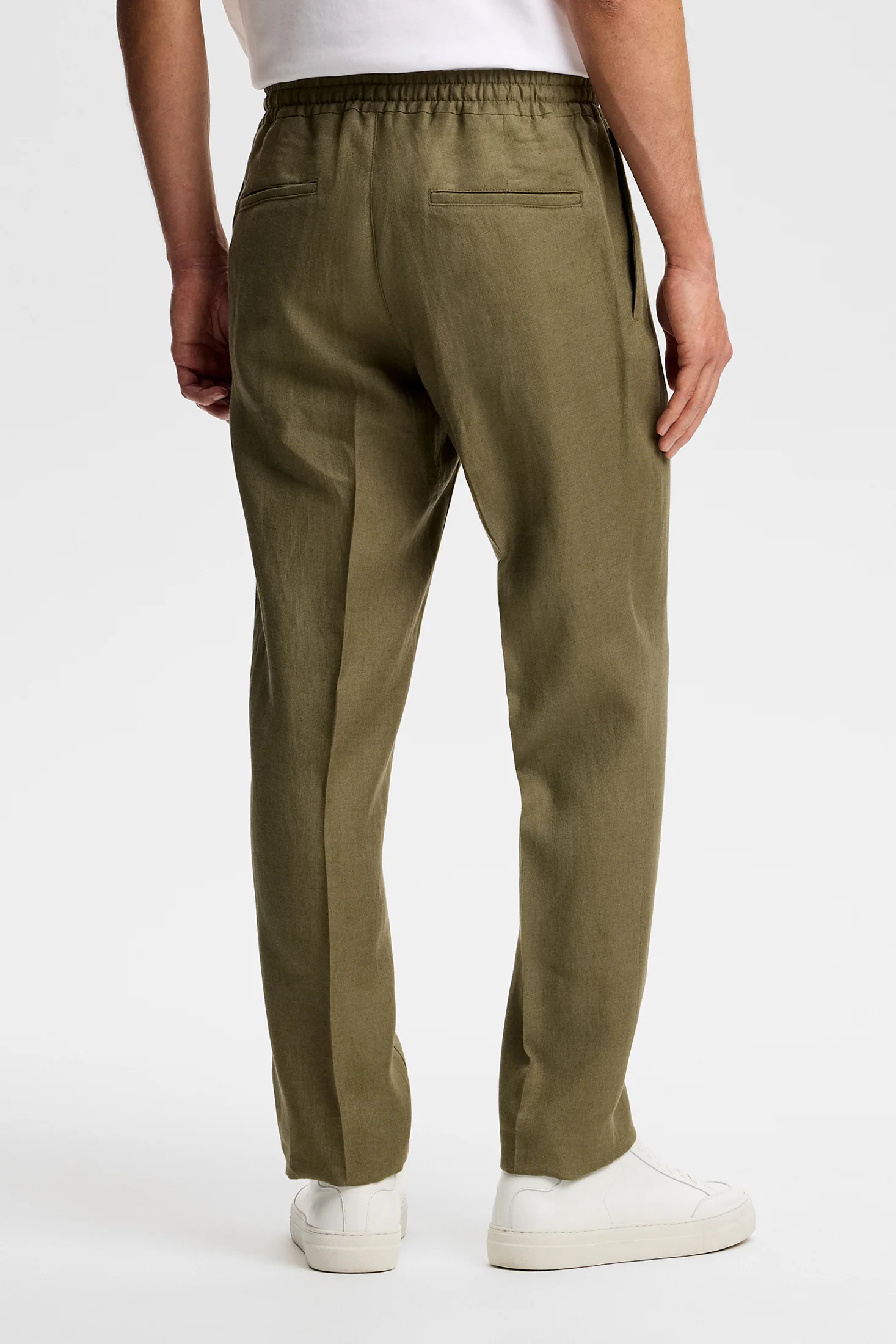 Soren Drape Linen Pants / Kalamata - Image 4