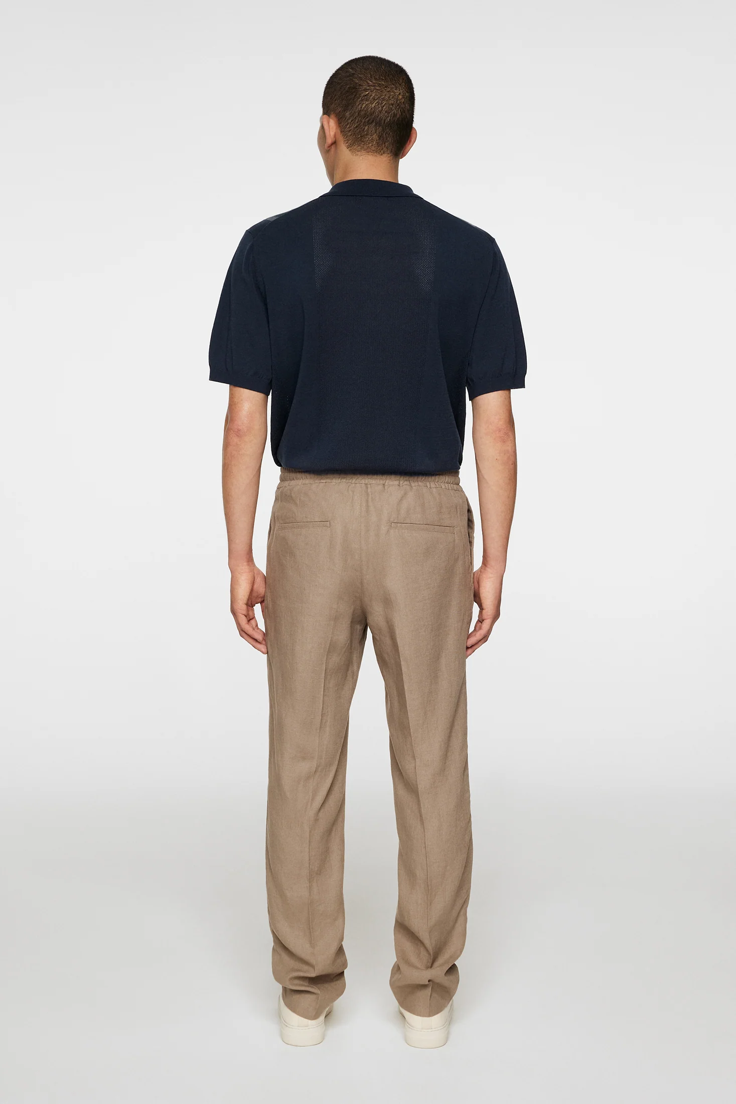Soren Drape Linen Pants / Sepia Tint - Image 3