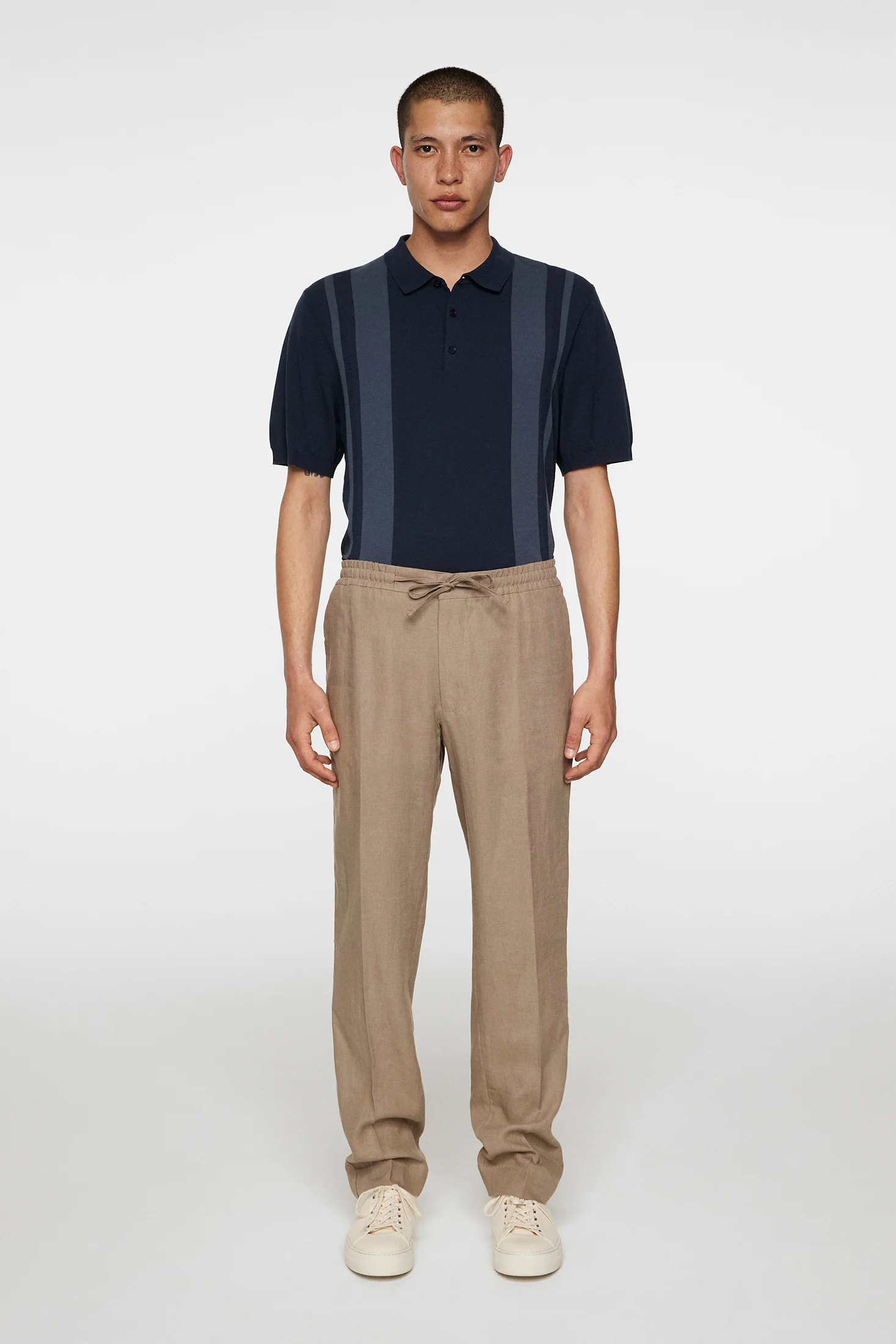 Soren Drape Linen Pants / Sepia Tint - Image 4