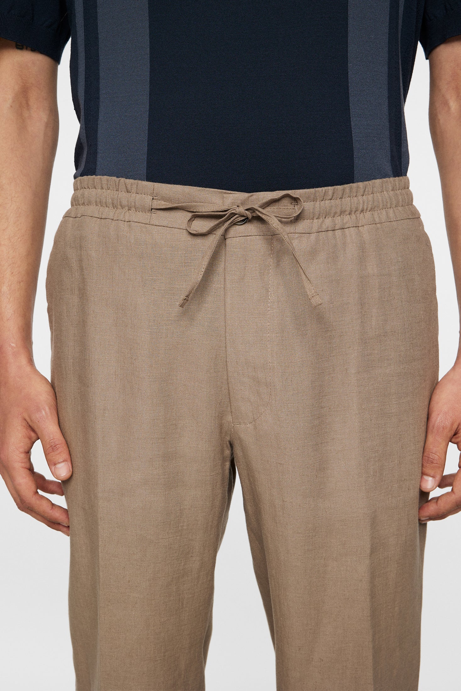 Soren Drape Linen Pants / Sepia Tint - Image 5