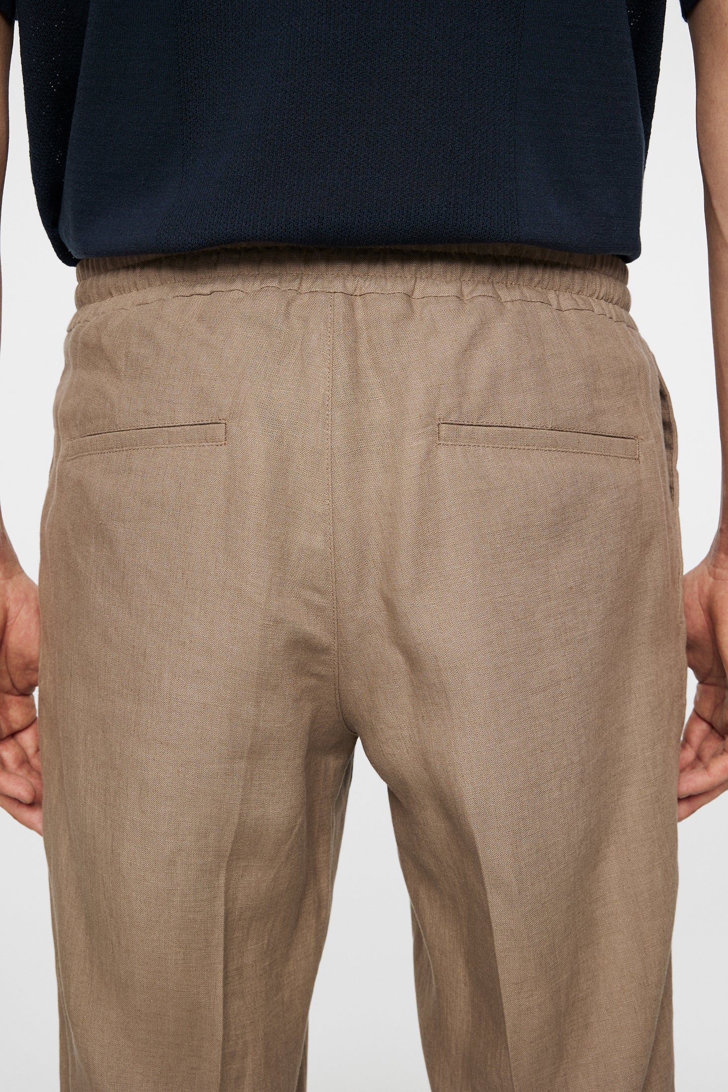 Soren Drape Linen Pants / Sepia Tint - Image 6