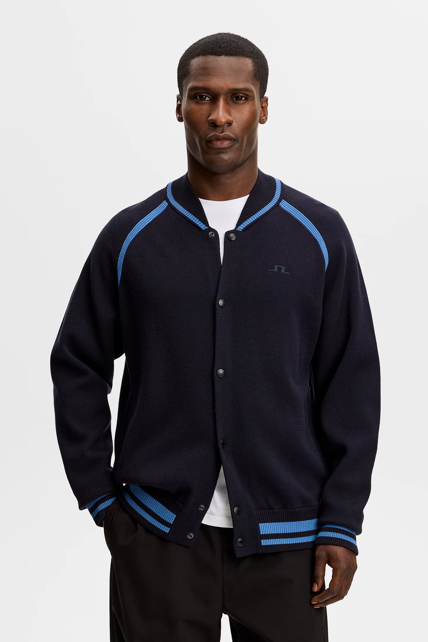 Stanley Jacquard Knit Bomber / JL Navy - Image 3