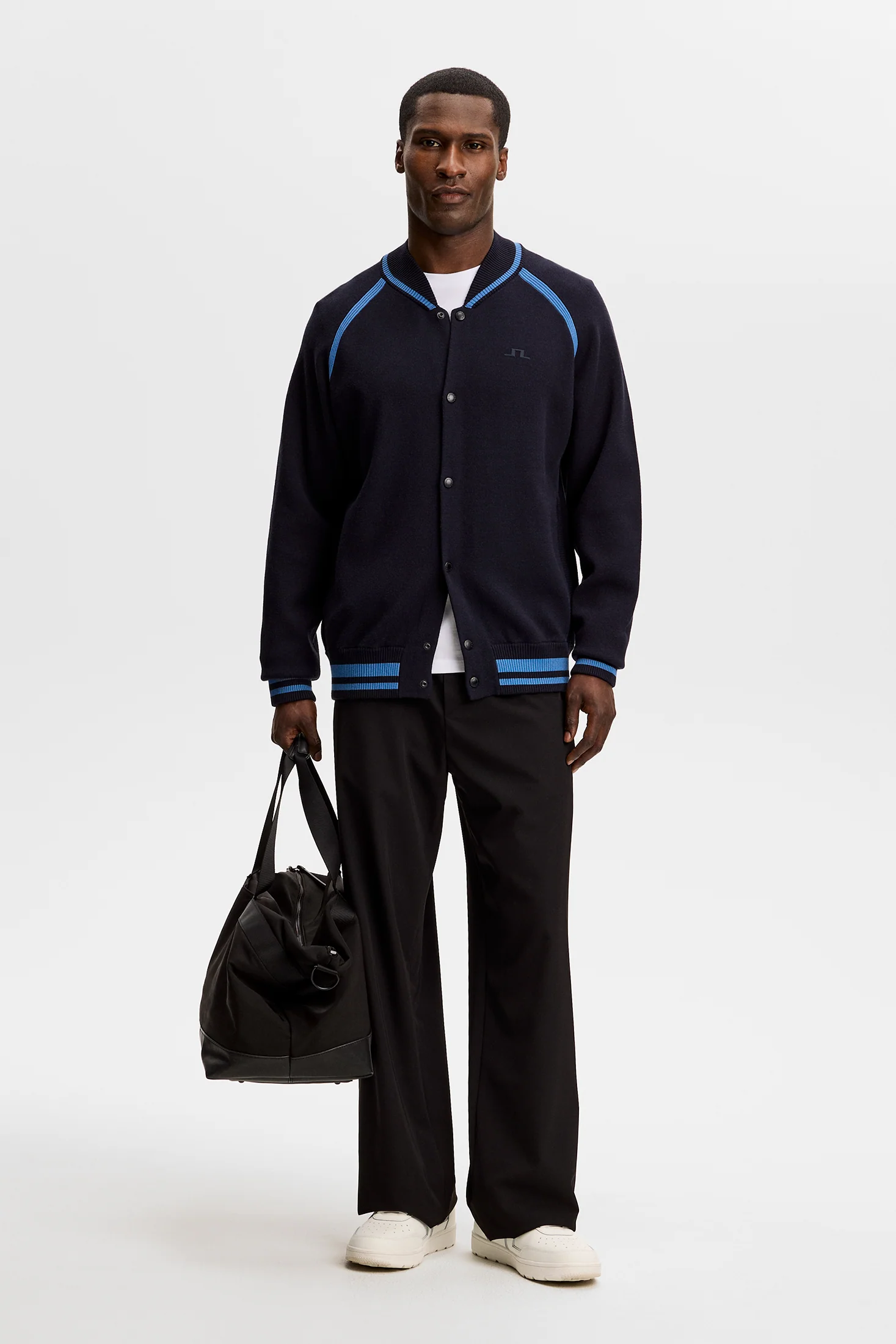 Stanley Jacquard Knit Bomber / JL Navy - Image 5