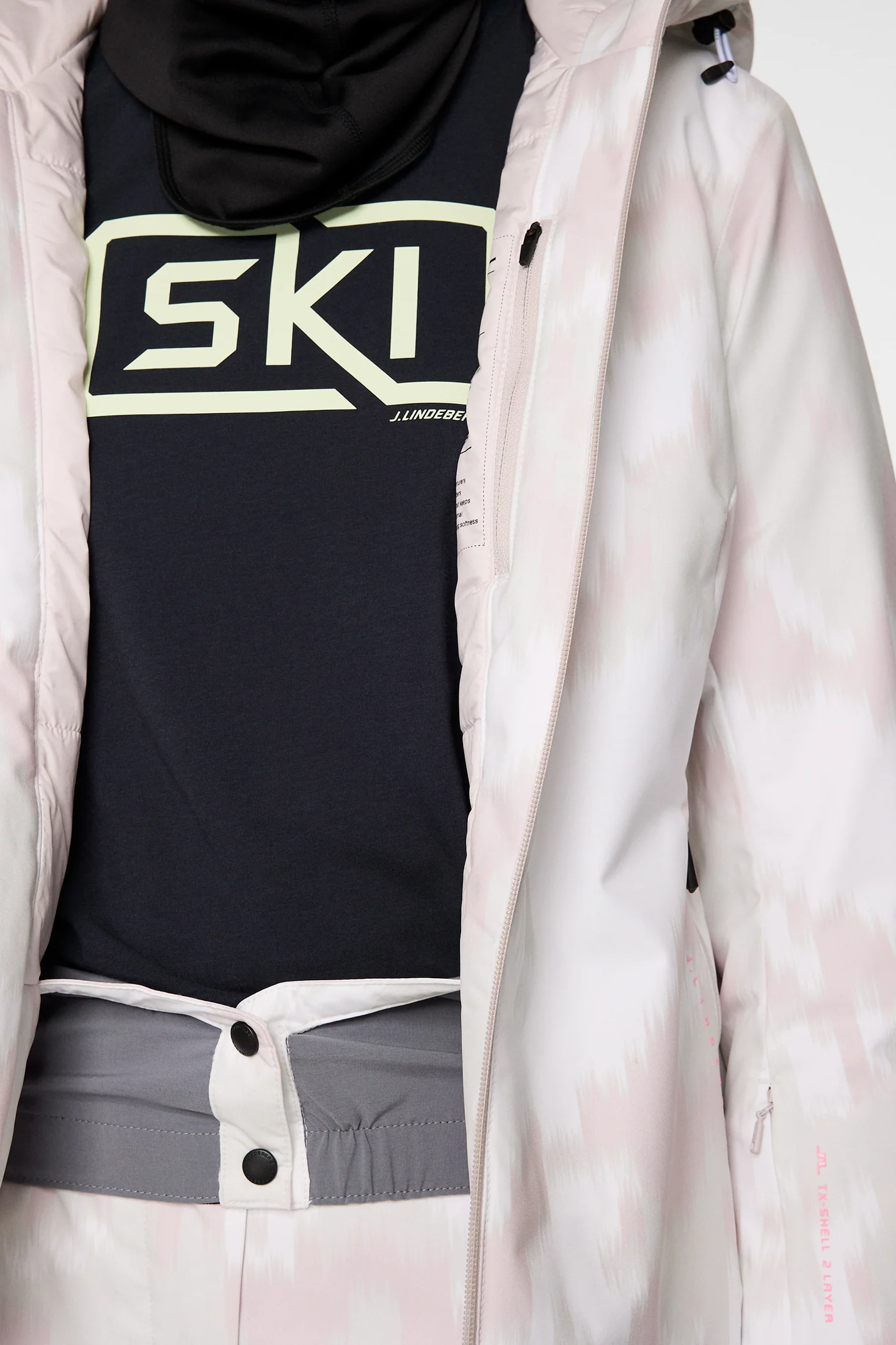 Starling Ski Jacket Printed / Warp Gray Lilac L - Image 6