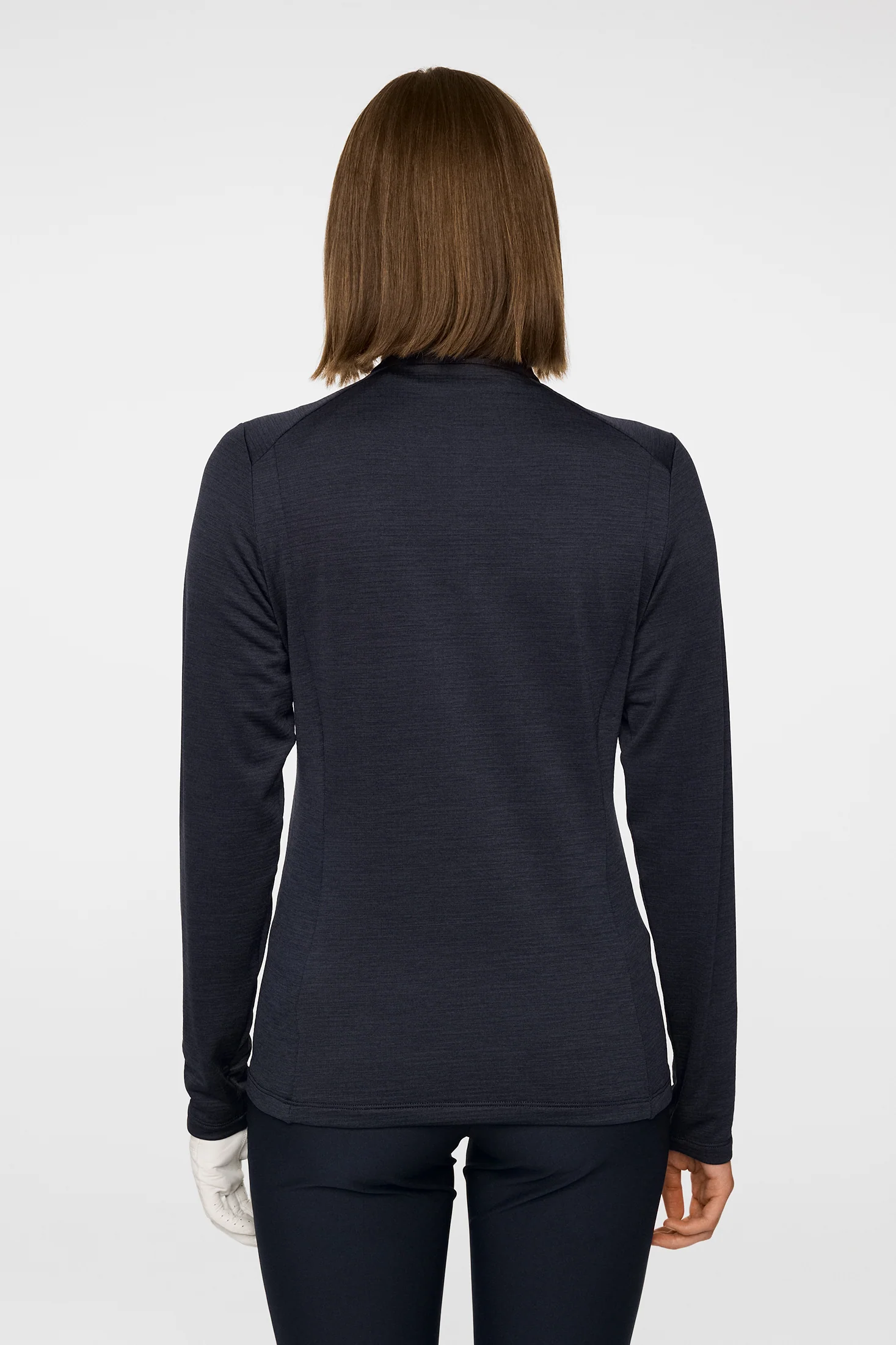 Steffi Quarter Zip Mid Layer / Navy Melange - Image 3