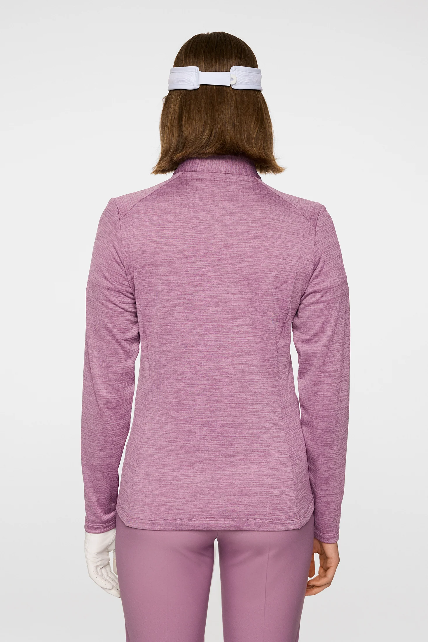 Steffi Quarter Zip Mid Layer / Very Grape Melange - Image 3