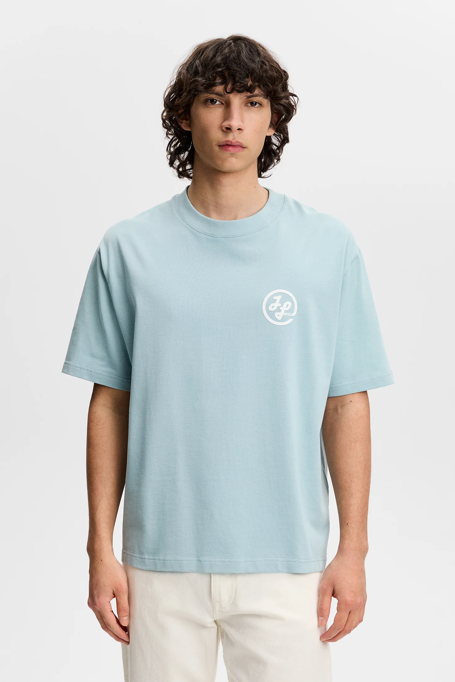 Tjorn Printed T-Shirt / Forget-Me-Not - Image 5