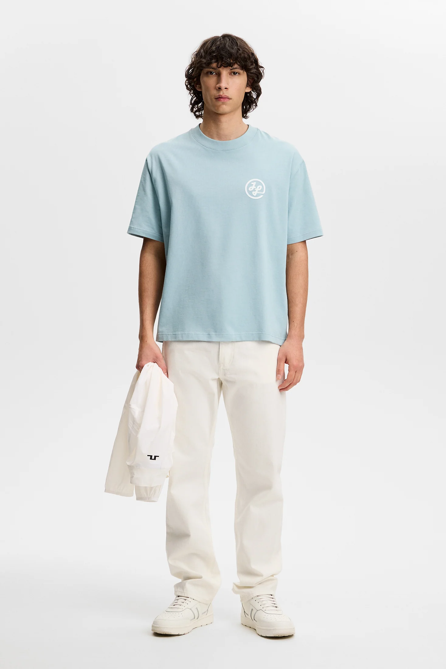 Tjorn Printed T-Shirt / Forget-Me-Not - Image 7