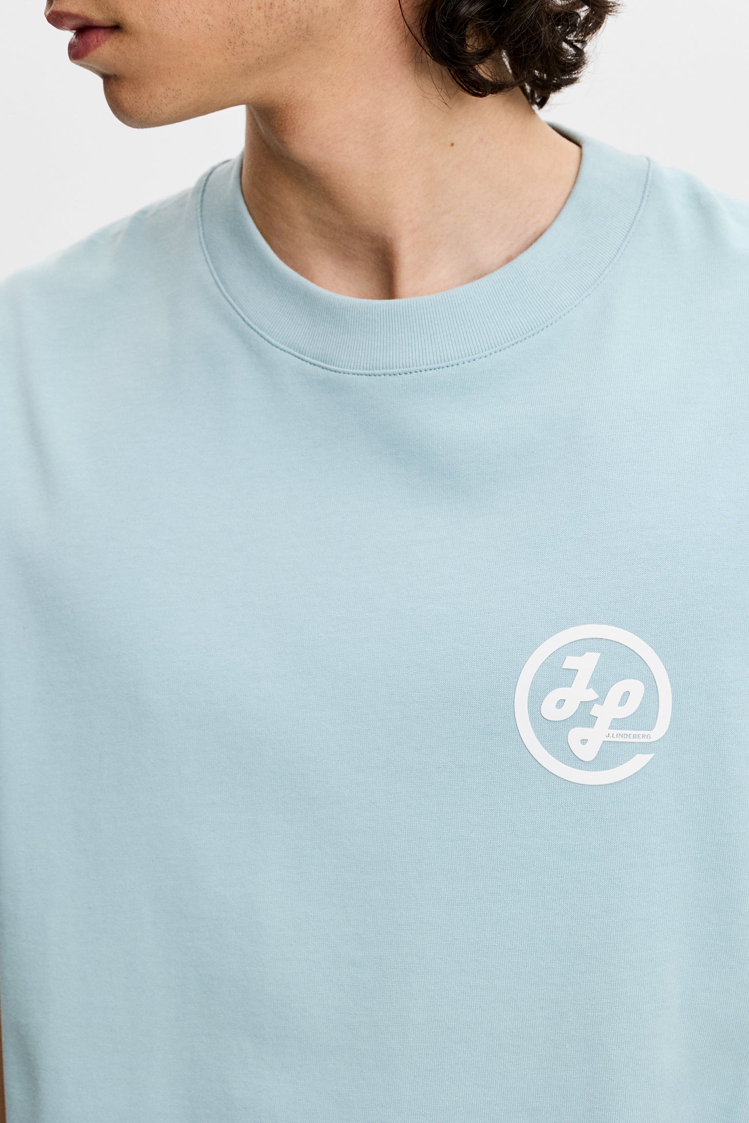 Tjorn Printed T-Shirt / Forget-Me-Not - Image 8