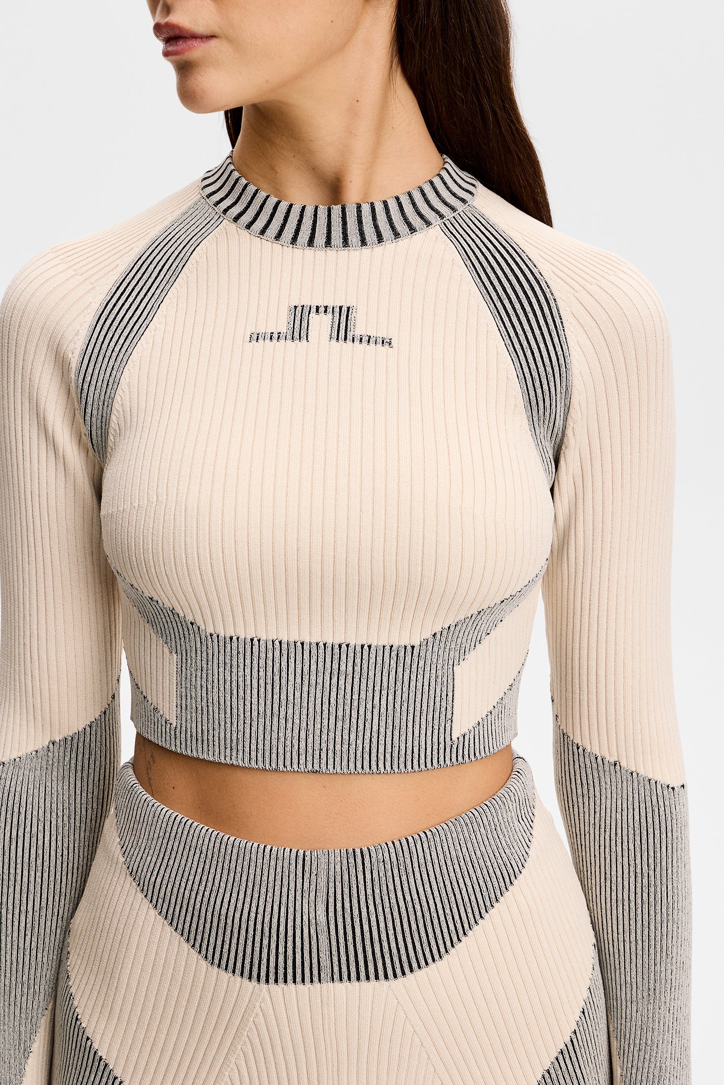 Torie Contrast Rib knit Top / Moonbeam - Image 5