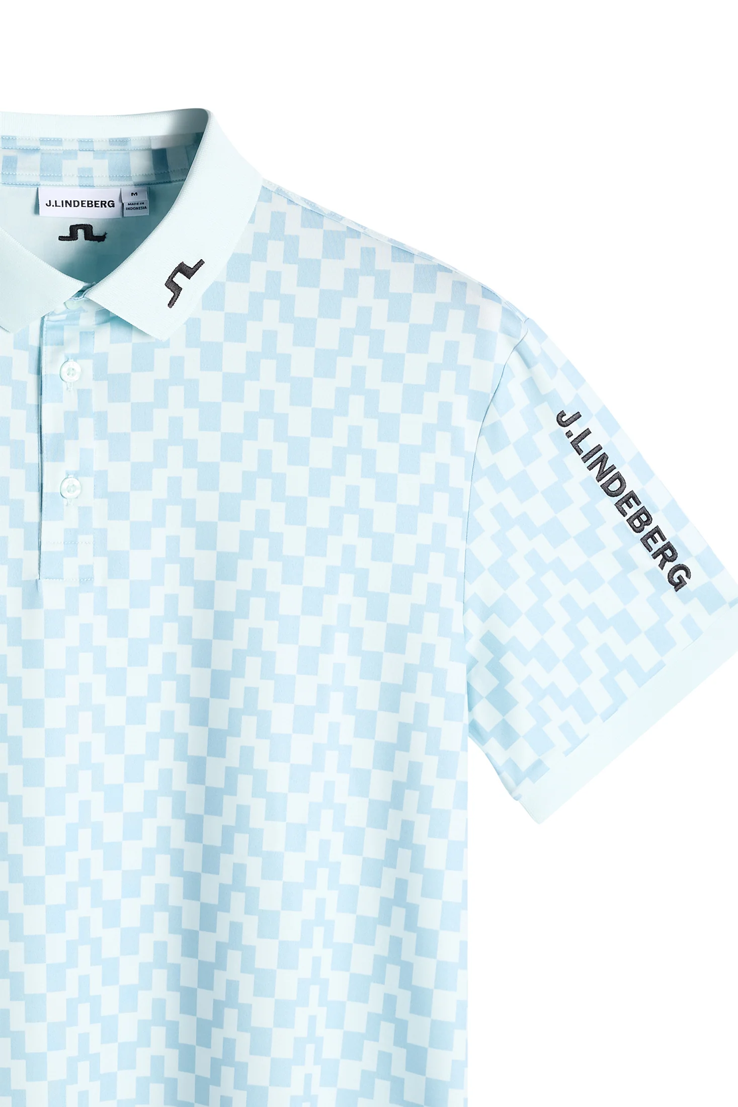Tour Tech Print Polo / Bridge Stack Skylight M - Image 6