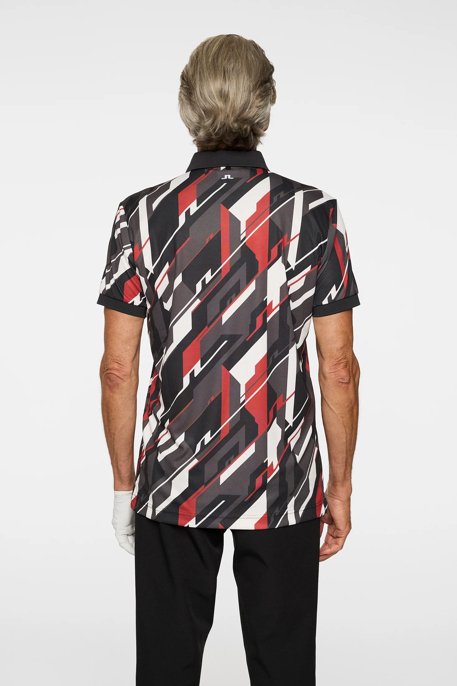 Tour Tech Print Polo / GEO 1 - JL BLACK - Image 3