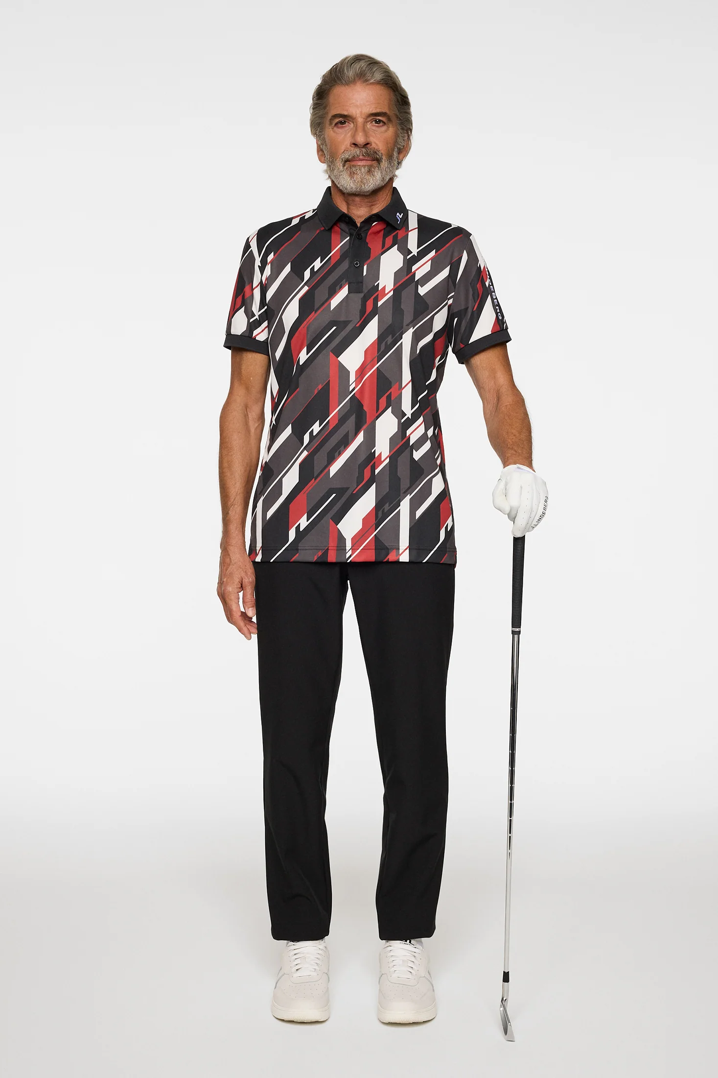 Tour Tech Print Polo / GEO 1 - JL BLACK - Image 4