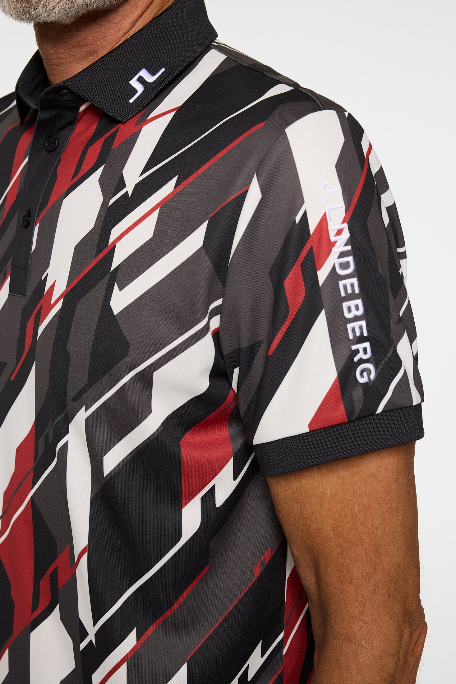 Tour Tech Print Polo / GEO 1 - JL BLACK - Image 6