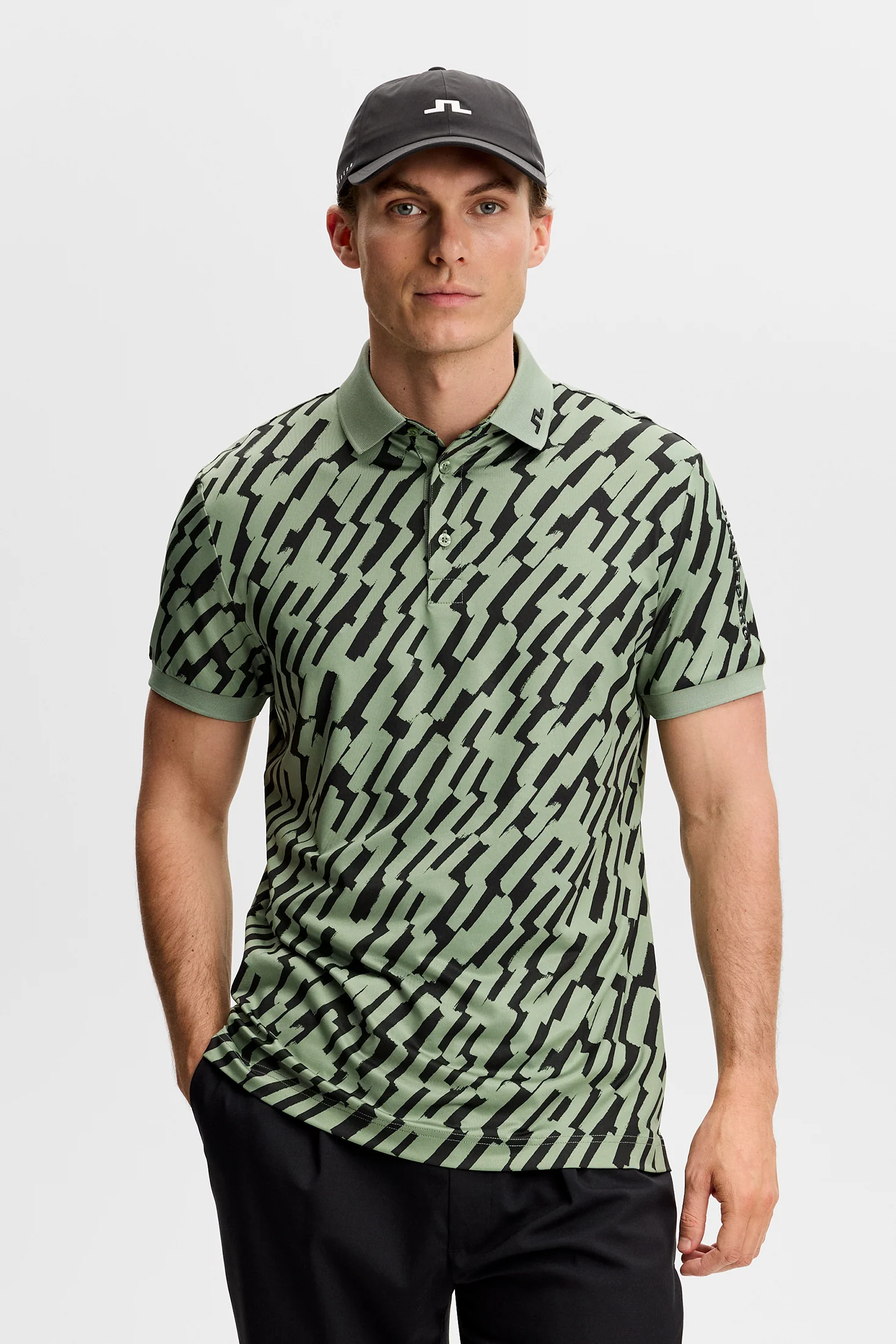 Tour Tech Print Polo / Oak Green M - Image 2