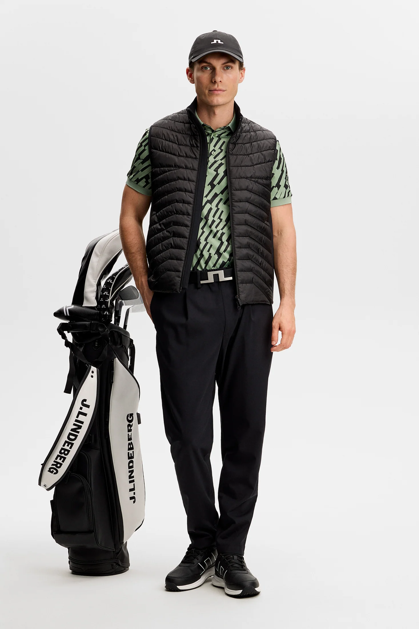 Tour Tech Print Polo / Oak Green M - Image 4