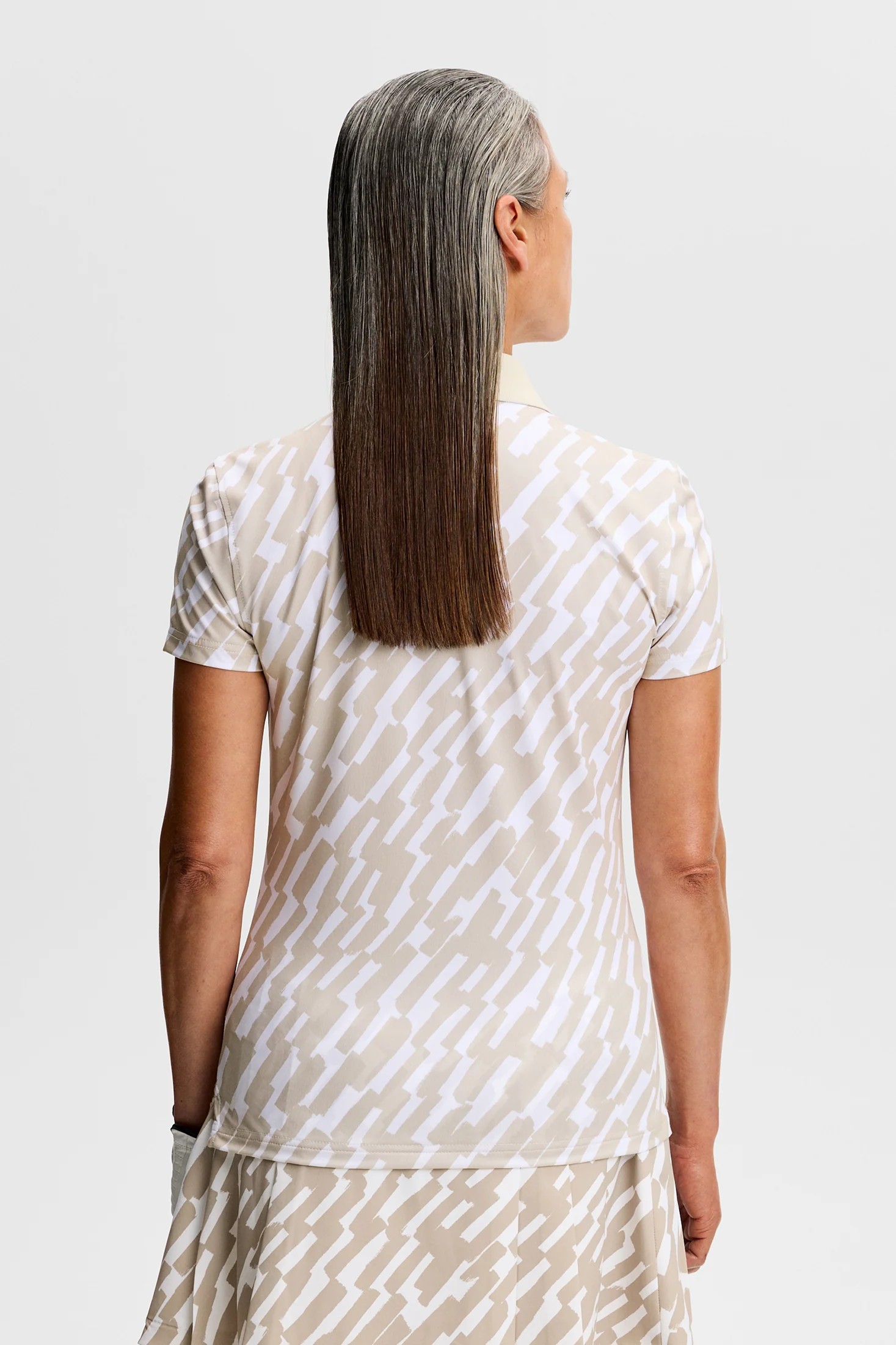 Tour Tech Print Polo / Oak Island Fossil M - Image 3