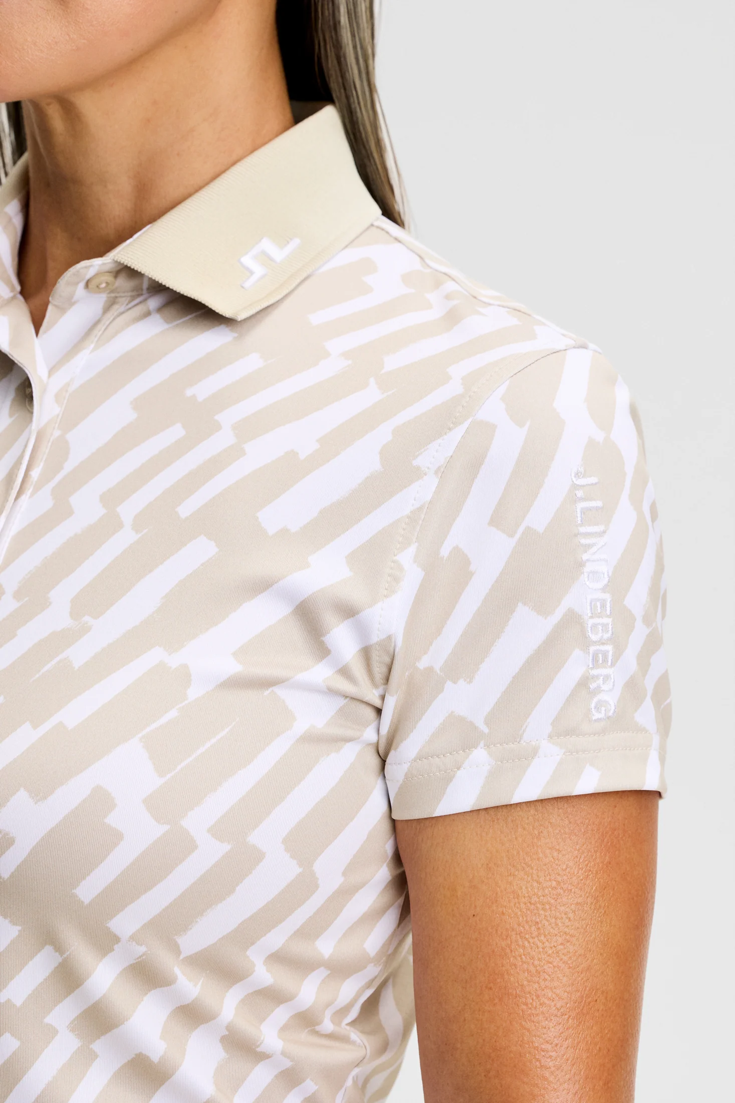 Tour Tech Print Polo / Oak Island Fossil M - Image 5