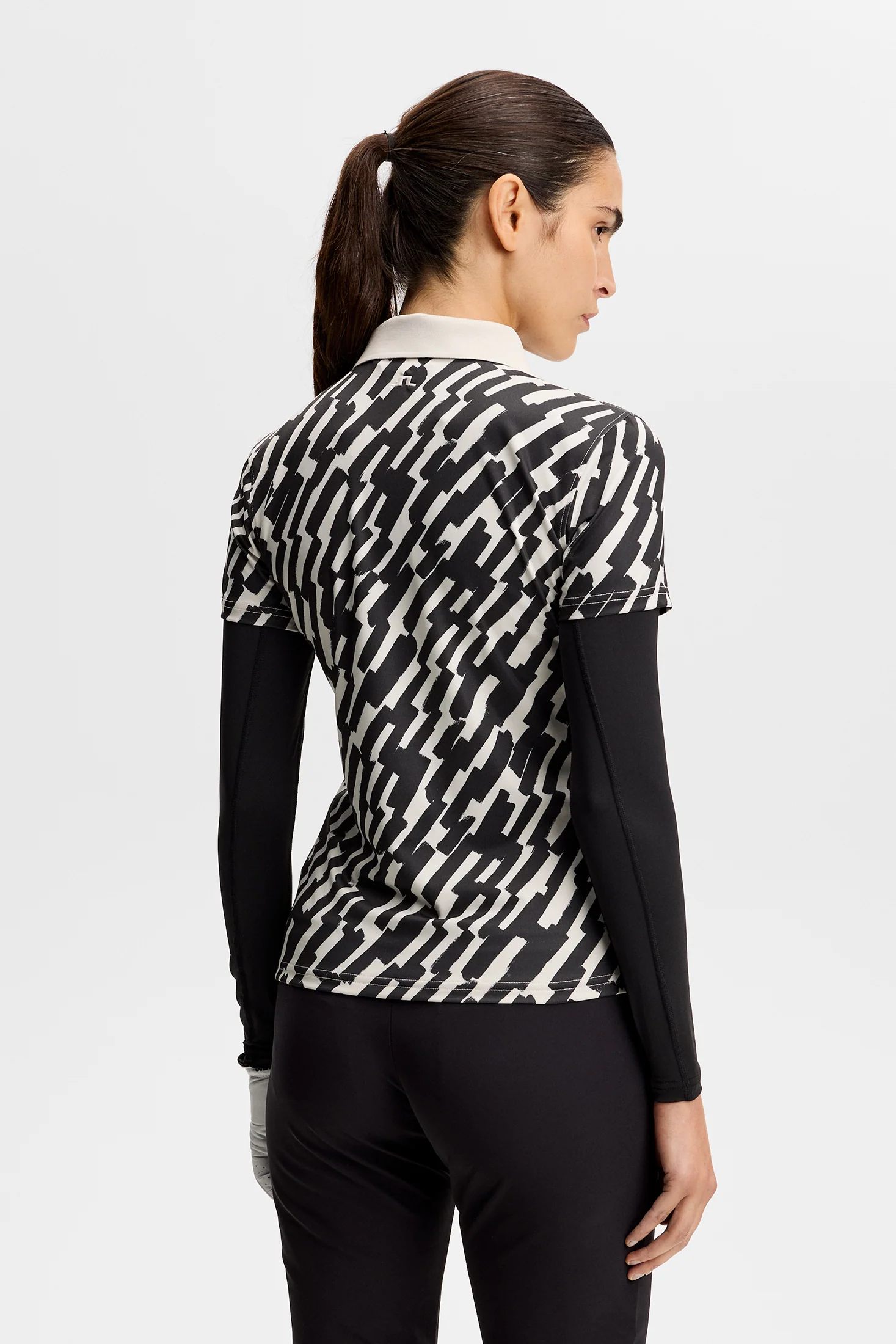 Tour Tech Print Polo / Oak Moonbeam M - Image 3