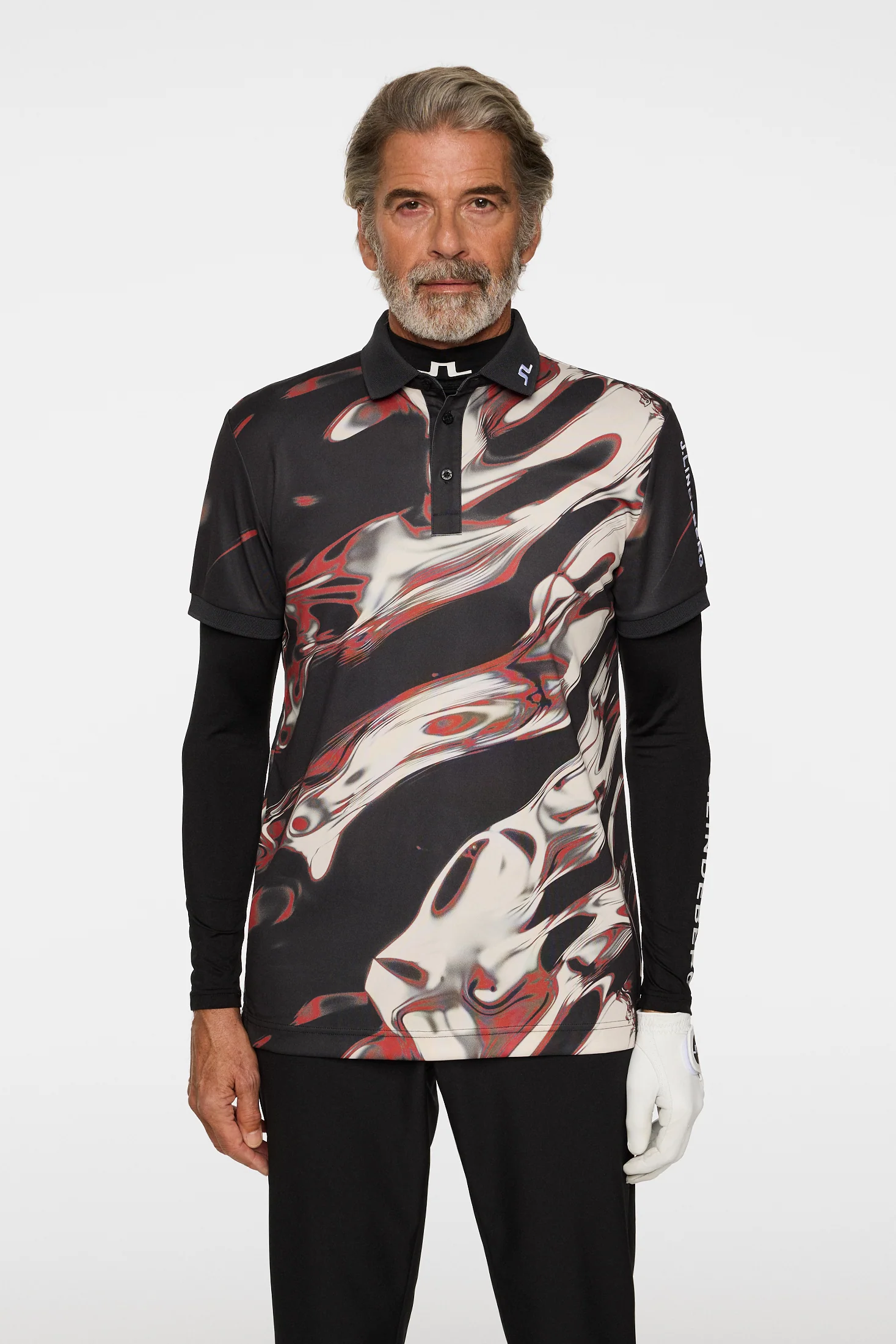 Tour Tech Print Polo / ORGANIC 5 - RED - Image 2
